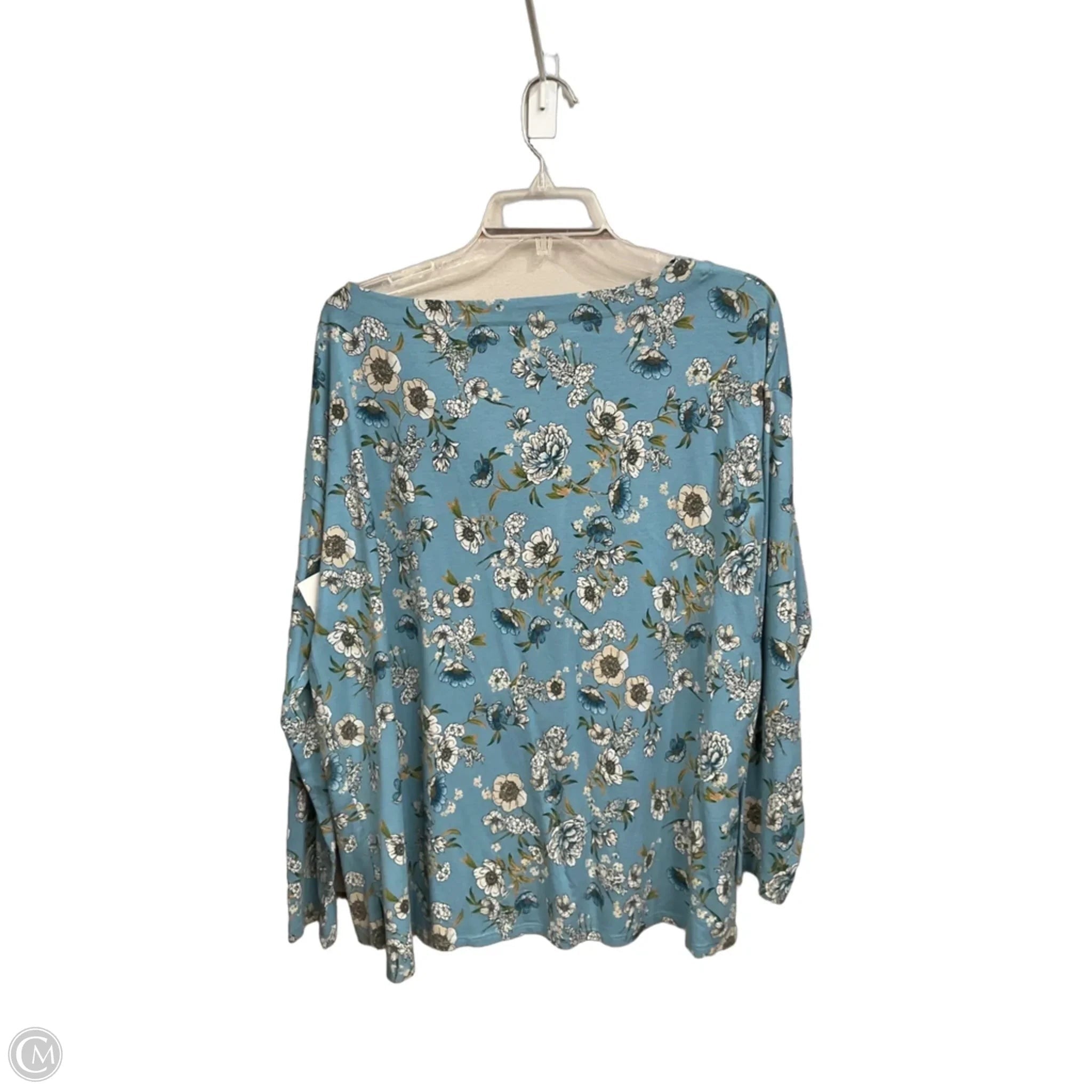 Top Long Sleeve By J. Jill In Floral Print, Size: L