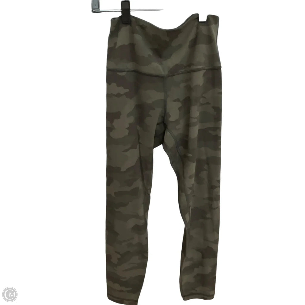 Athletic Leggings By Lululemon In Camouflage Print, Size: 6