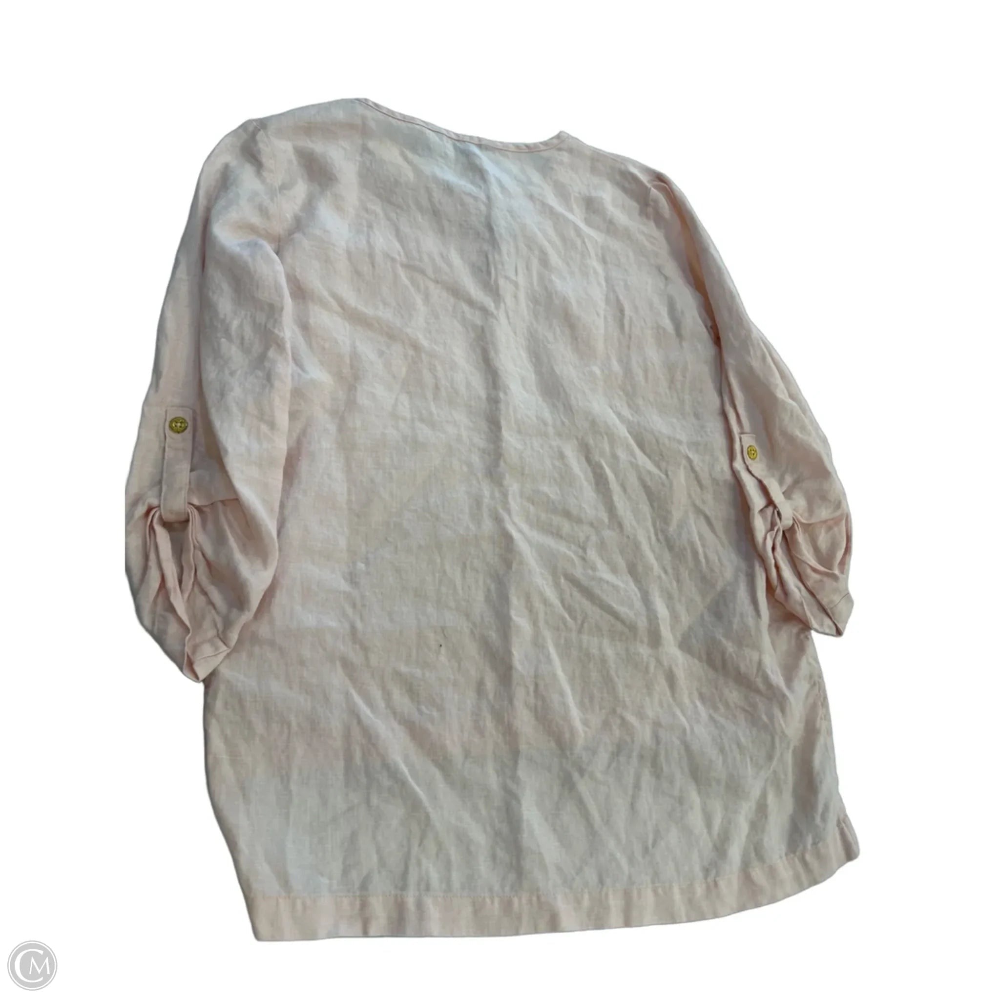 Top 3/4 Sleeve By Ellen Tracy In Peach, Size: S