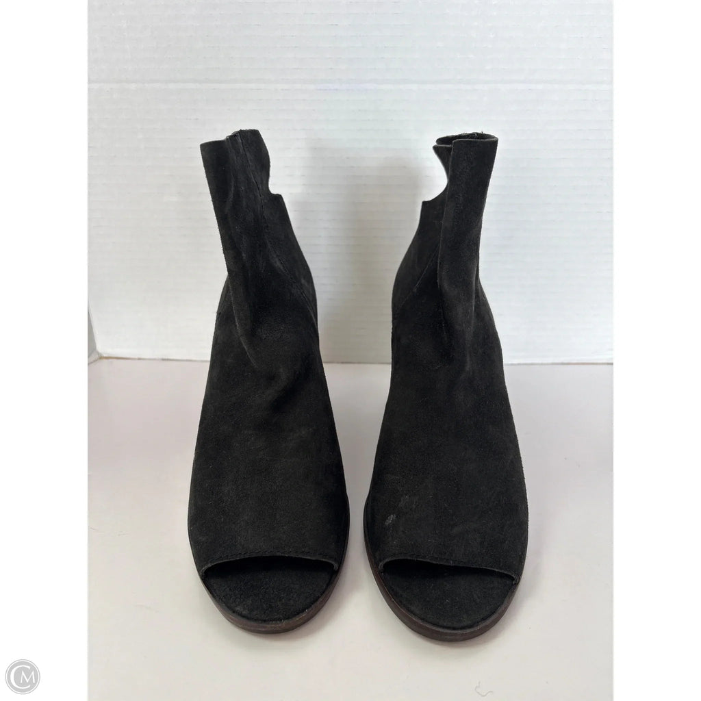 Sandals Heels Wedge By Lucky Brand In Black, Size: 8.5
