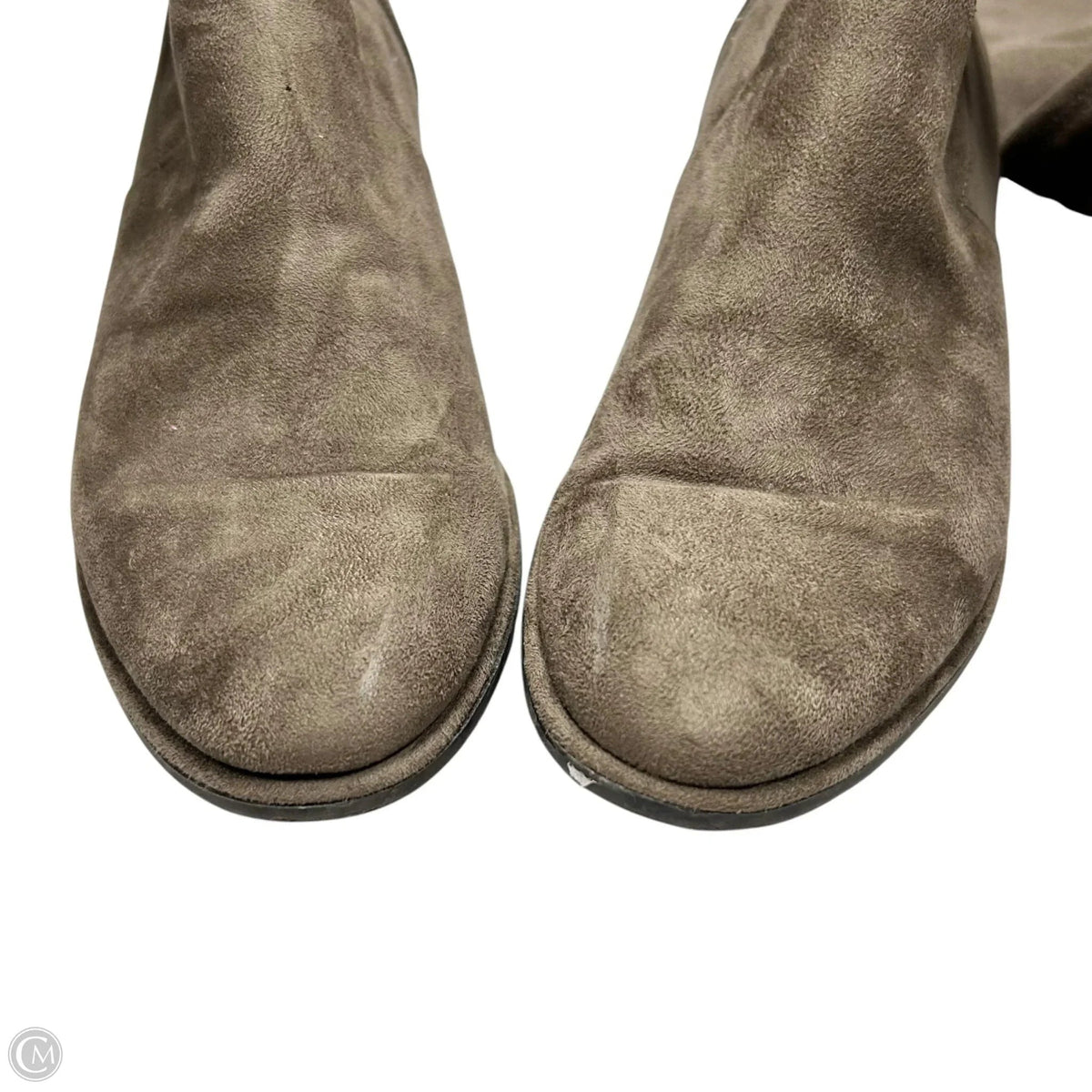 Boots Knee Flats By Marc Fisher In Taupe, Size: 7.5