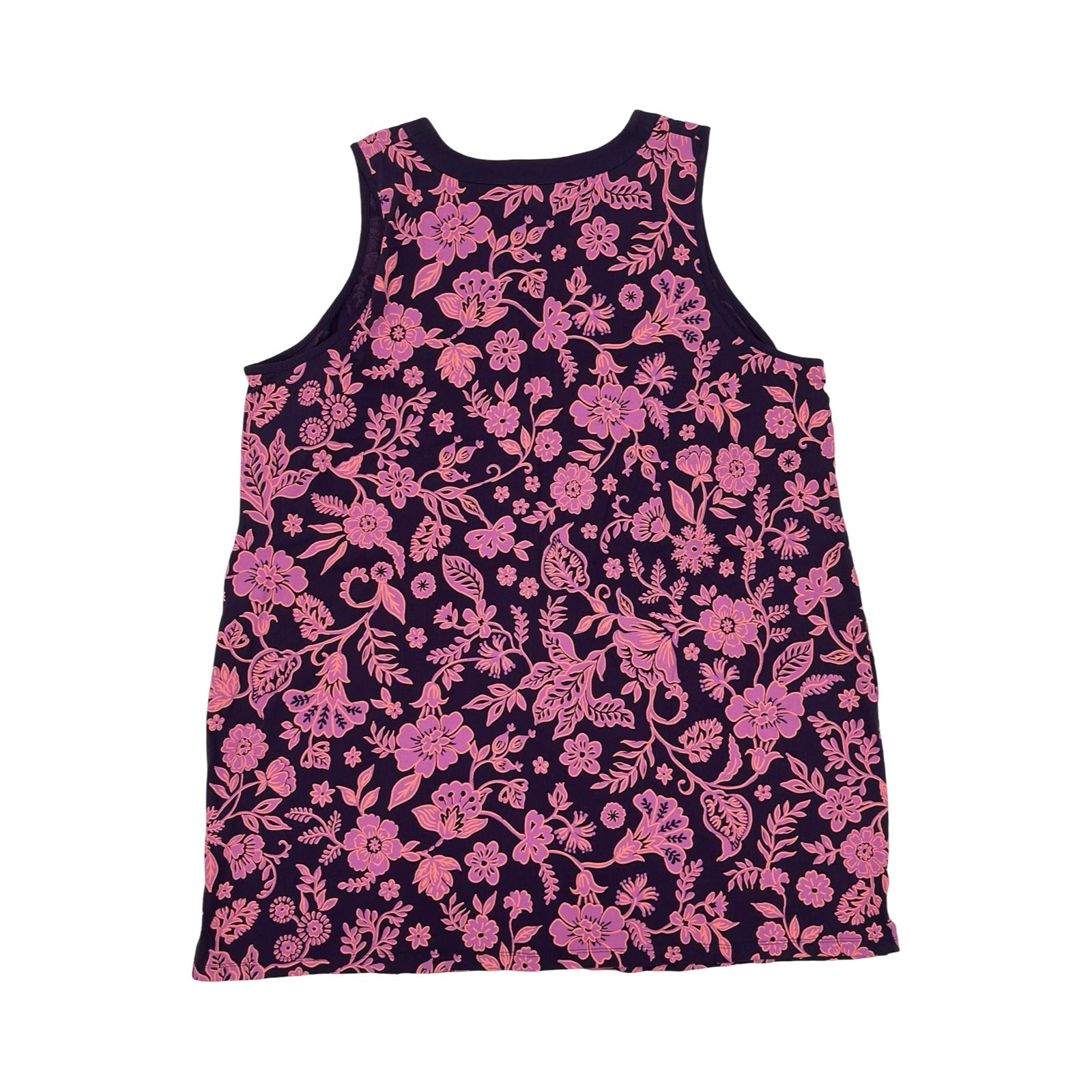 Dress Casual Midi By Lands End In Pink & Purple, Size:3X