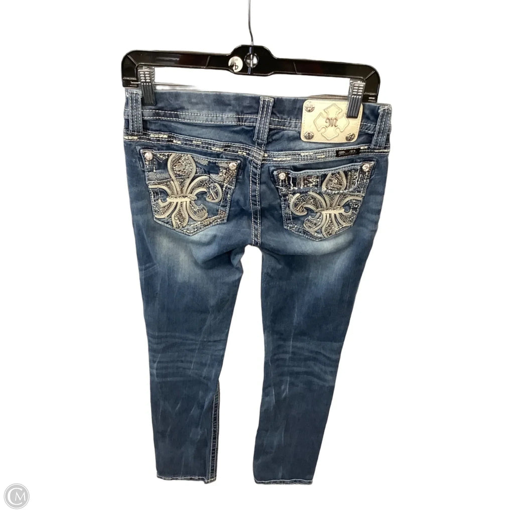 Jeans Straight By Miss Me In Blue Denim, Size: 4