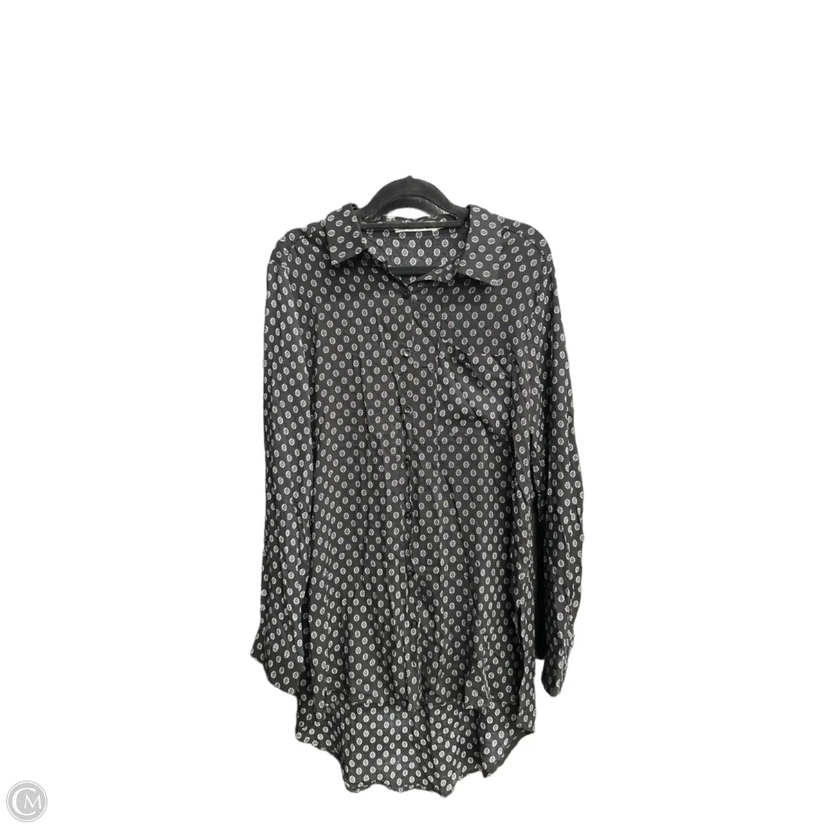 Top Long Sleeve By Solitaire In Black, Size: M