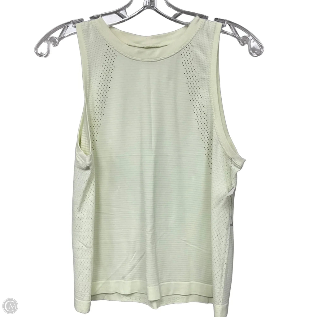 Athletic Tank Top By Lululemon In Yellow, Size: 6