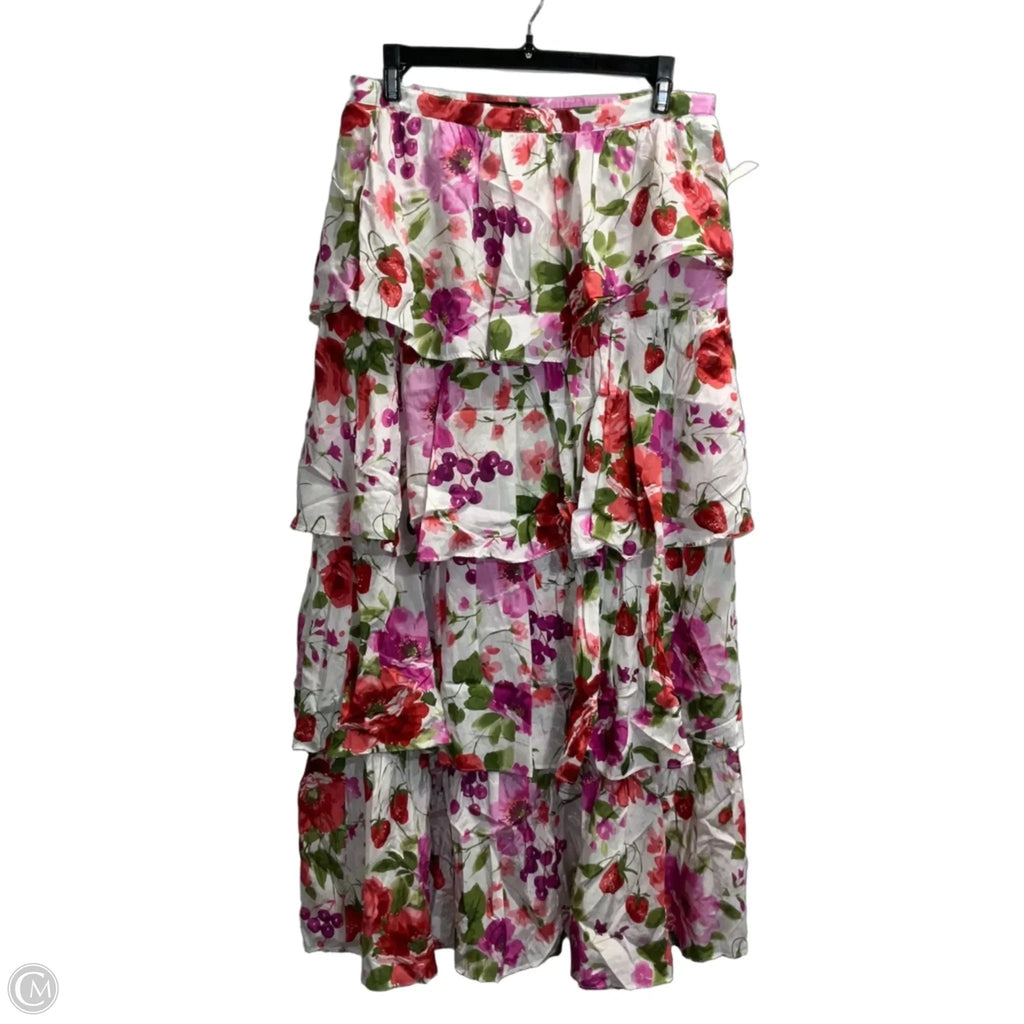 Skirt Maxi By Abercrombie And Fitch In Floral Print, Size: M