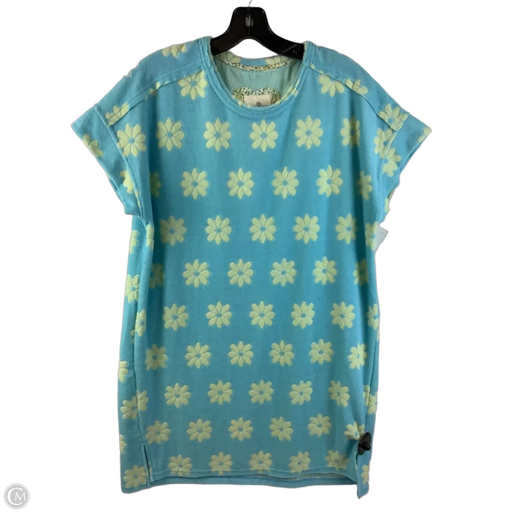 Dress Casual Short By Umgee In Blue & Yellow, Size: S