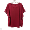 Top Short Sleeve By Chicos In Red, Size: 1x