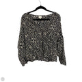 Blouse Long Sleeve By A New Day In Black & Cream, Size: L
