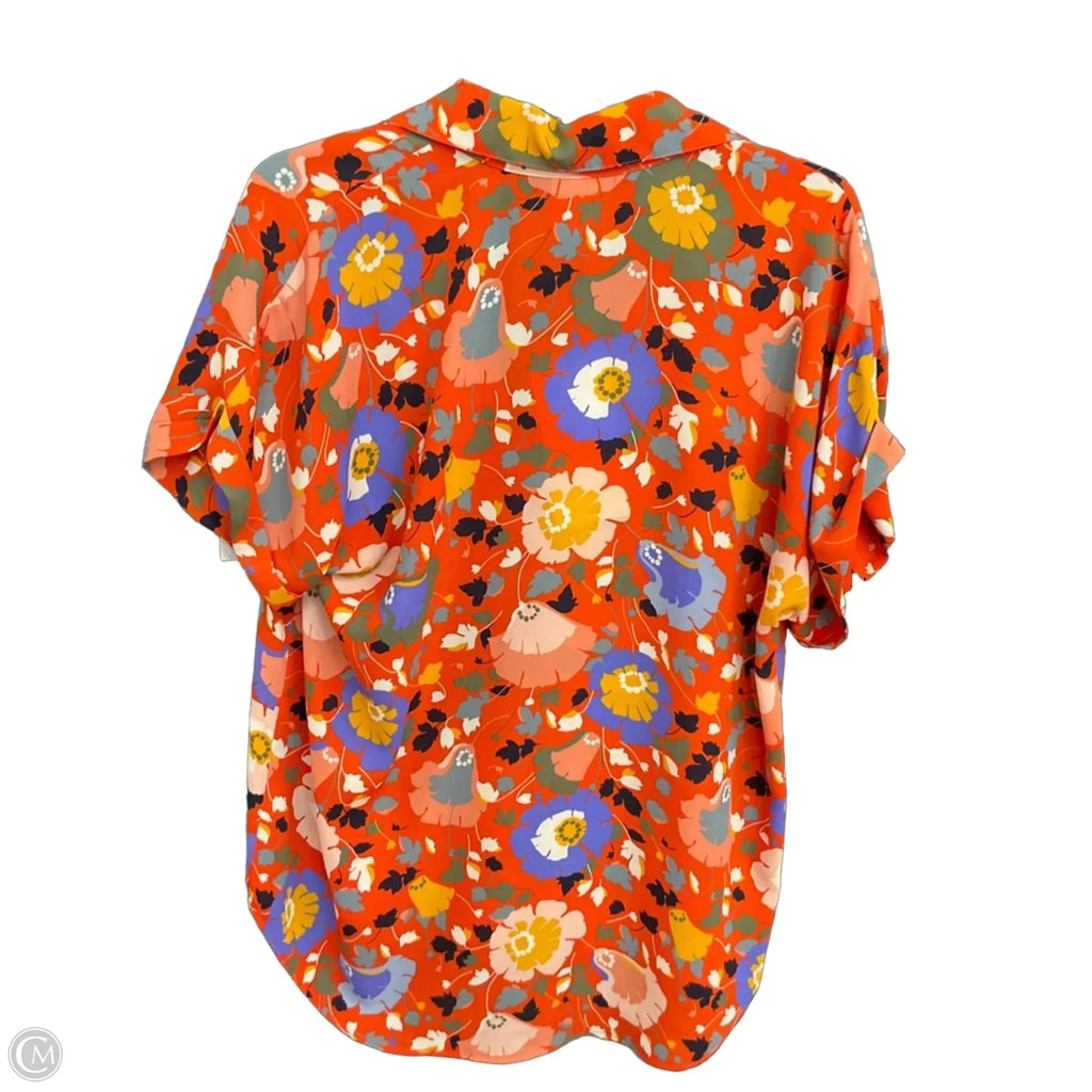 Top Short Sleeve By Cabi In Floral Print, Size: S