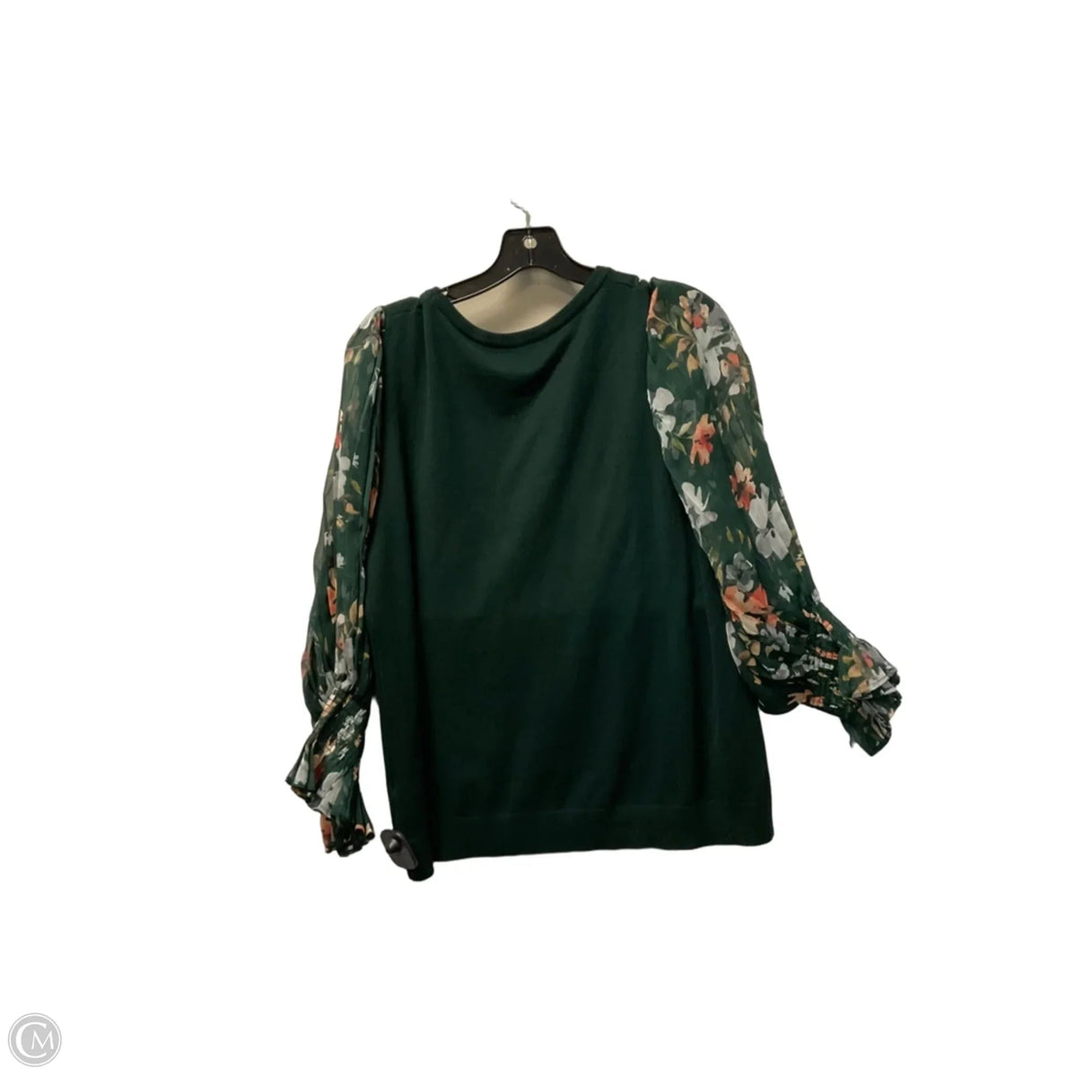 Top Long Sleeve By Adrianna Papell In Green, Size: L