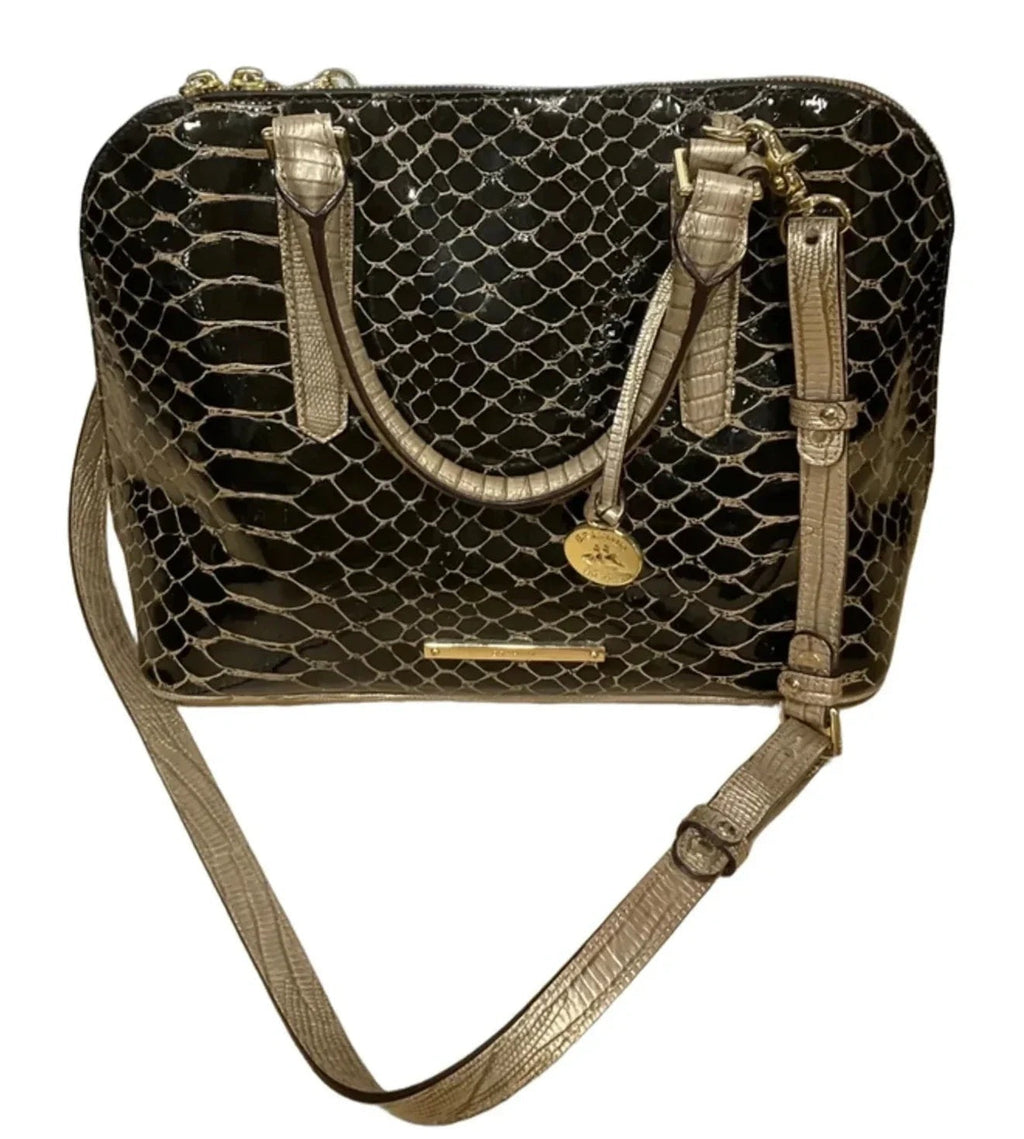 Handbag Designer By Brahmin, Size: Medium