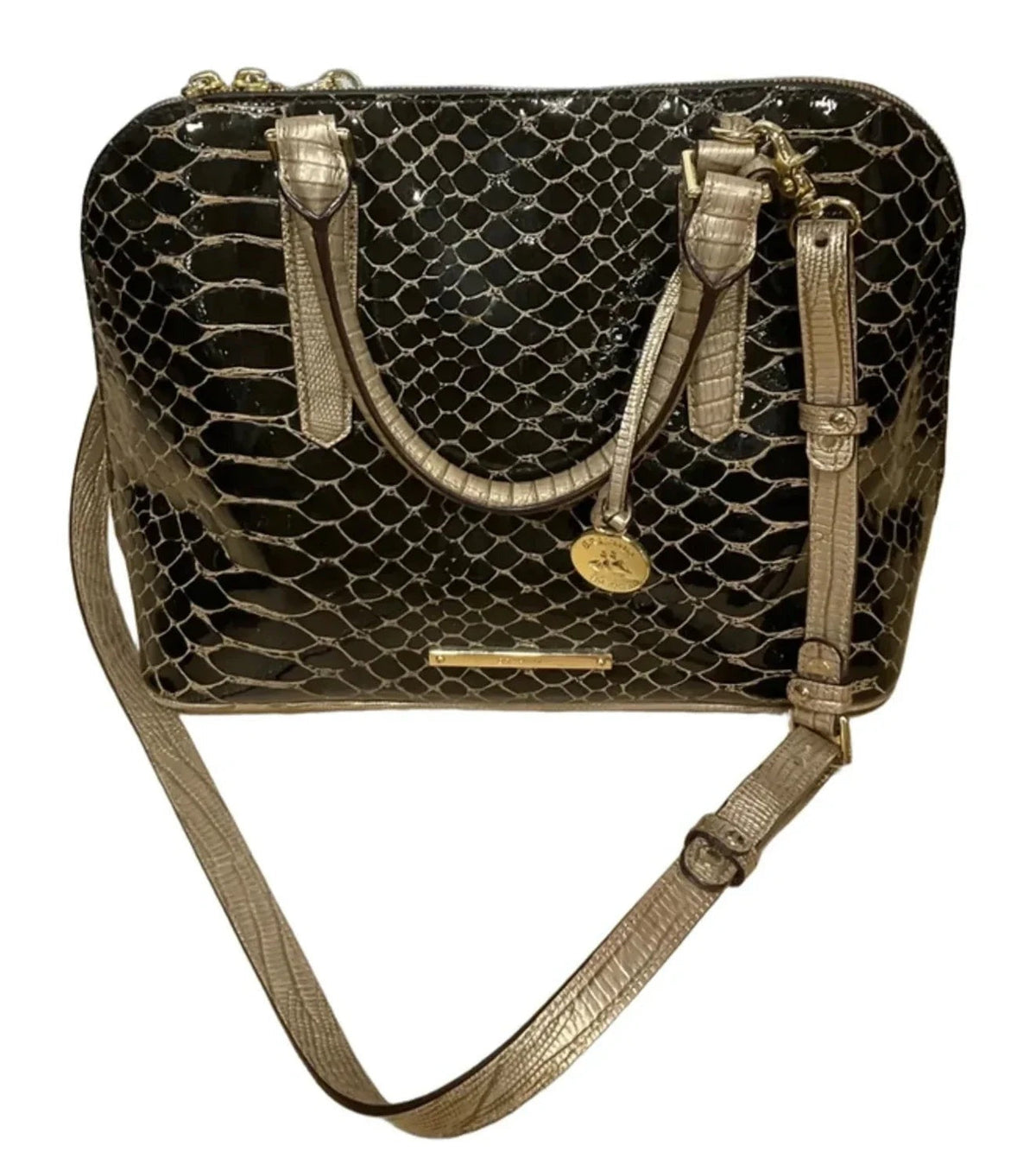 Handbag Designer By Brahmin, Size: Medium
