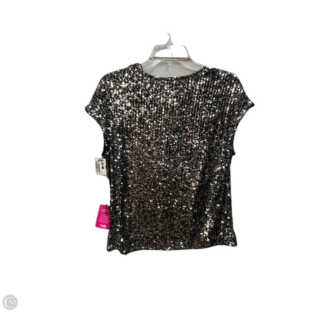 Top Sleeveless By Msk In Silver, Size: S