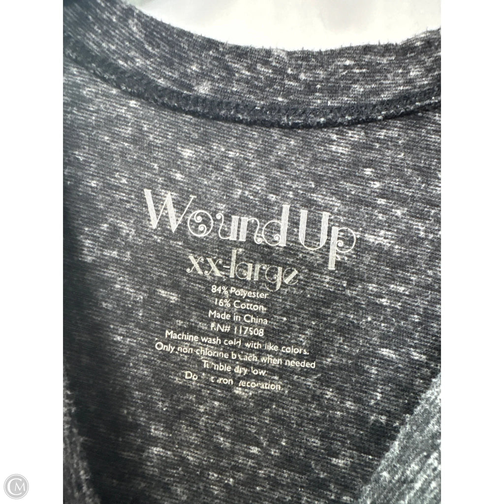 Top Sleeveless By Clothes Mentor In Grey, Size: Xxl
