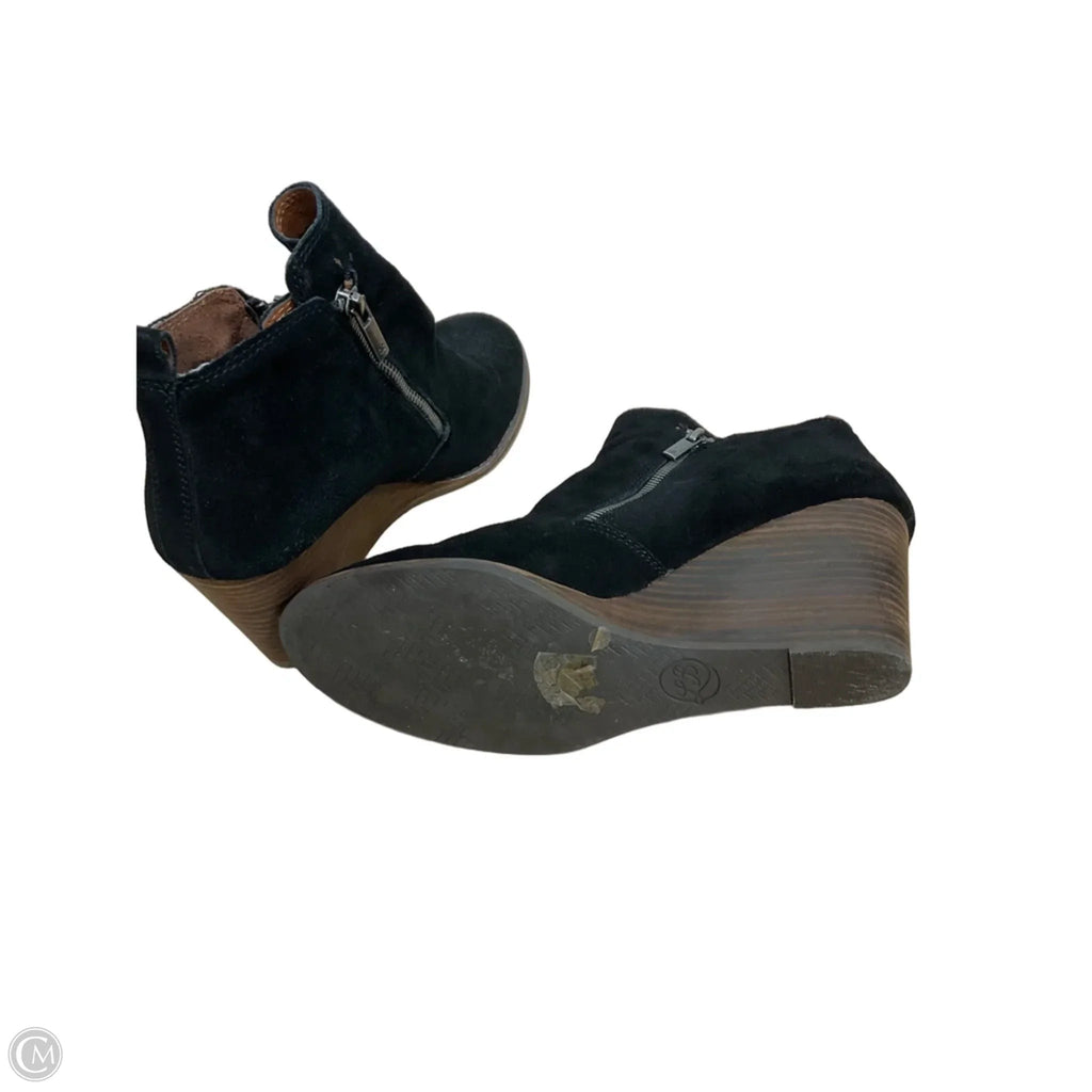 Boots Ankle Heels By Lucky Brand In Black, Size: 10