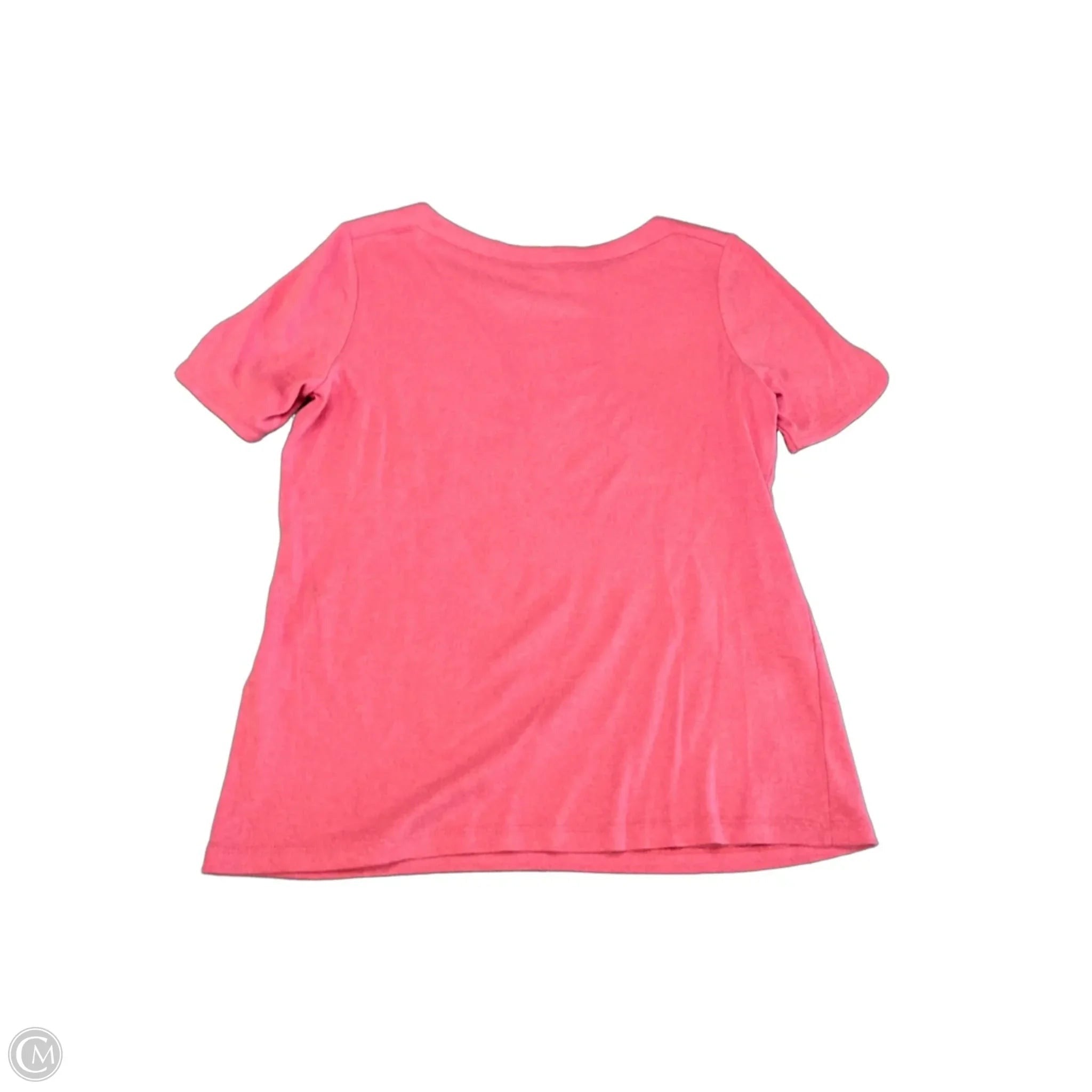 Top Short Sleeve By Chicos In Pink, Size: L