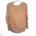 Athletic Top Long Sleeve Crewneck By Lululemon In Tan, Size: M