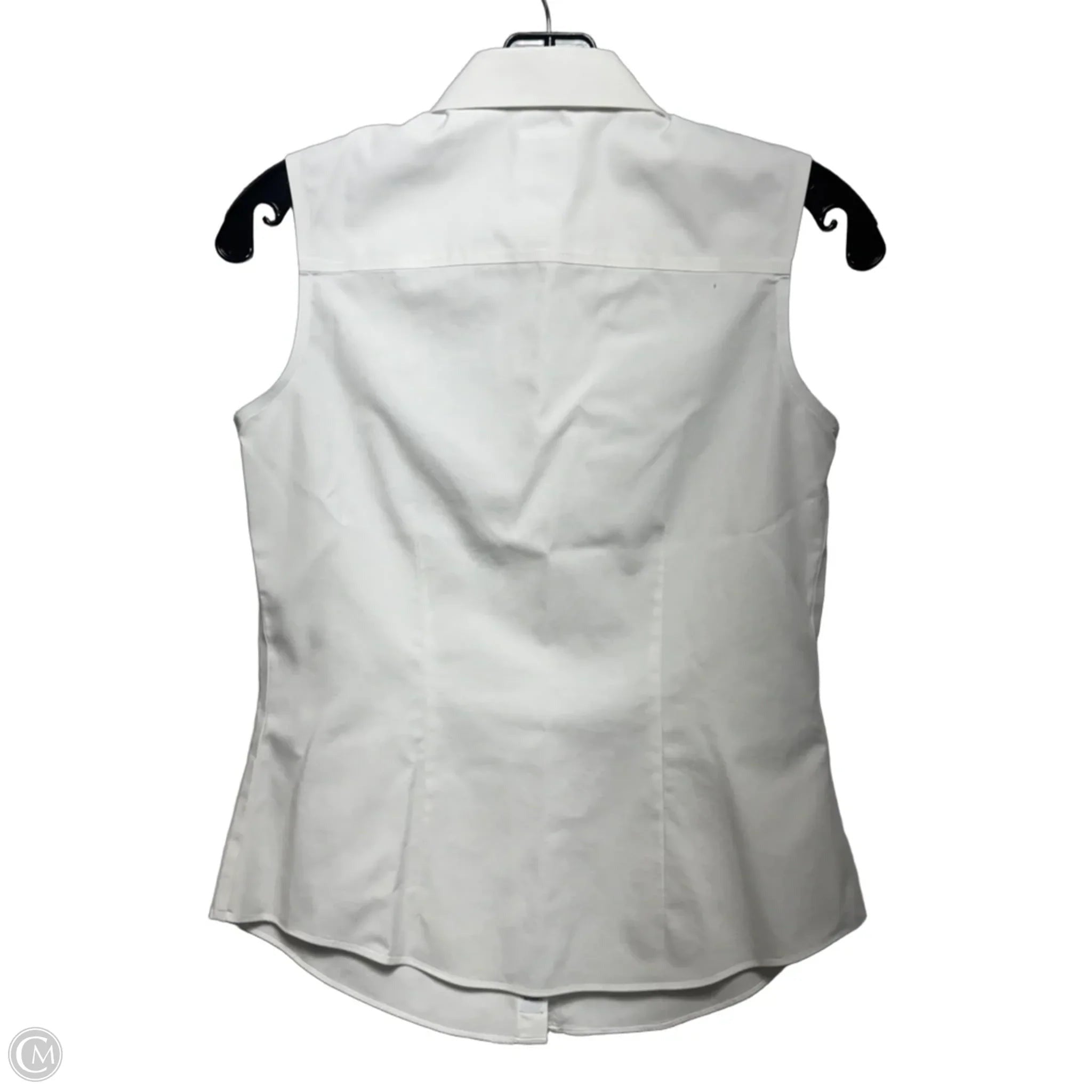 Top Sleeveless By Brooks Brothers In White, Size: 0p
