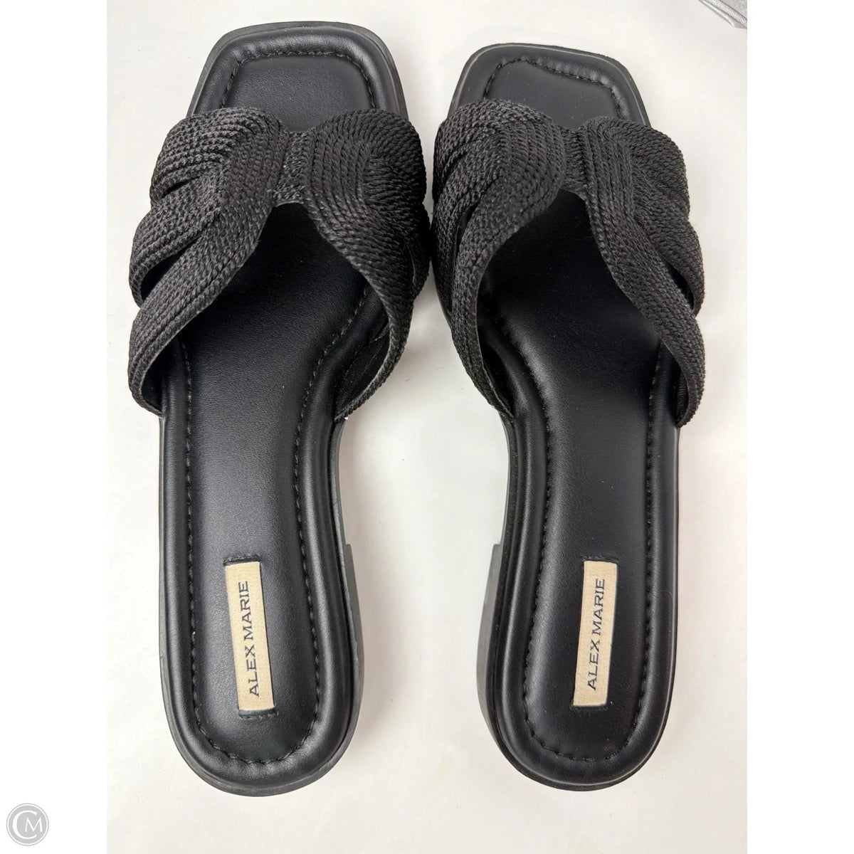 Sandals Flats By Alex Marie In Black, Size: 6.5
