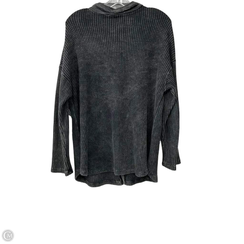 Jacket Shirt By Bucketlist In Black, Size: S