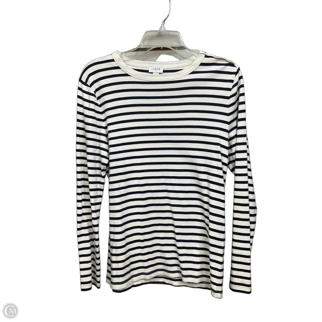 Top Long Sleeve By J. Crew In Striped Pattern, Size: L