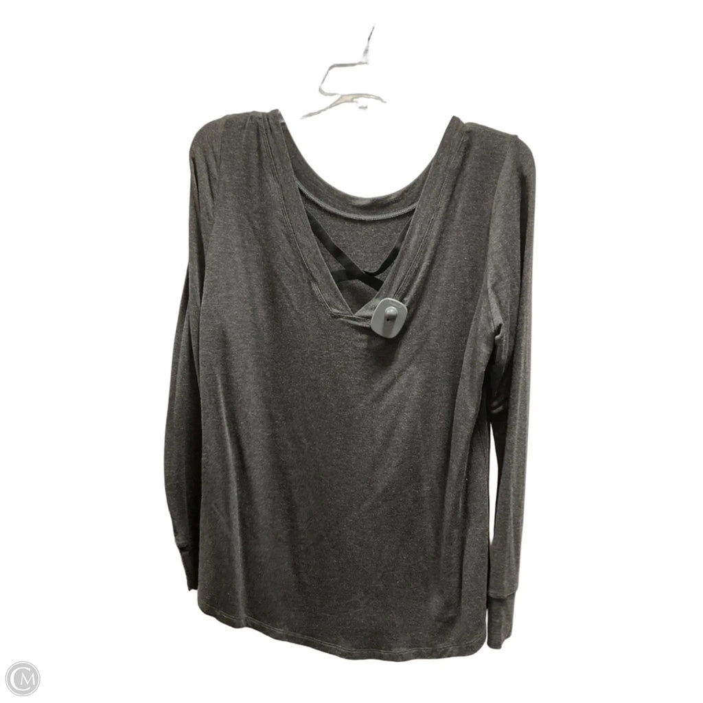 Top Long Sleeve By Cabi In Grey, Size: M
