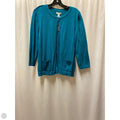 Cardigan By Croft And Barrow In Aqua, Size: L
