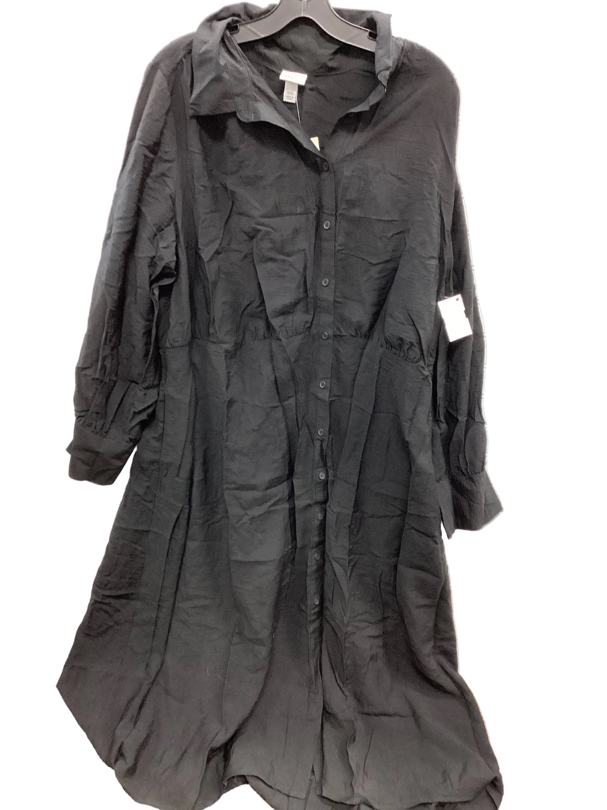 Dress Casual Maxi By A New Day In Black, Size:1X