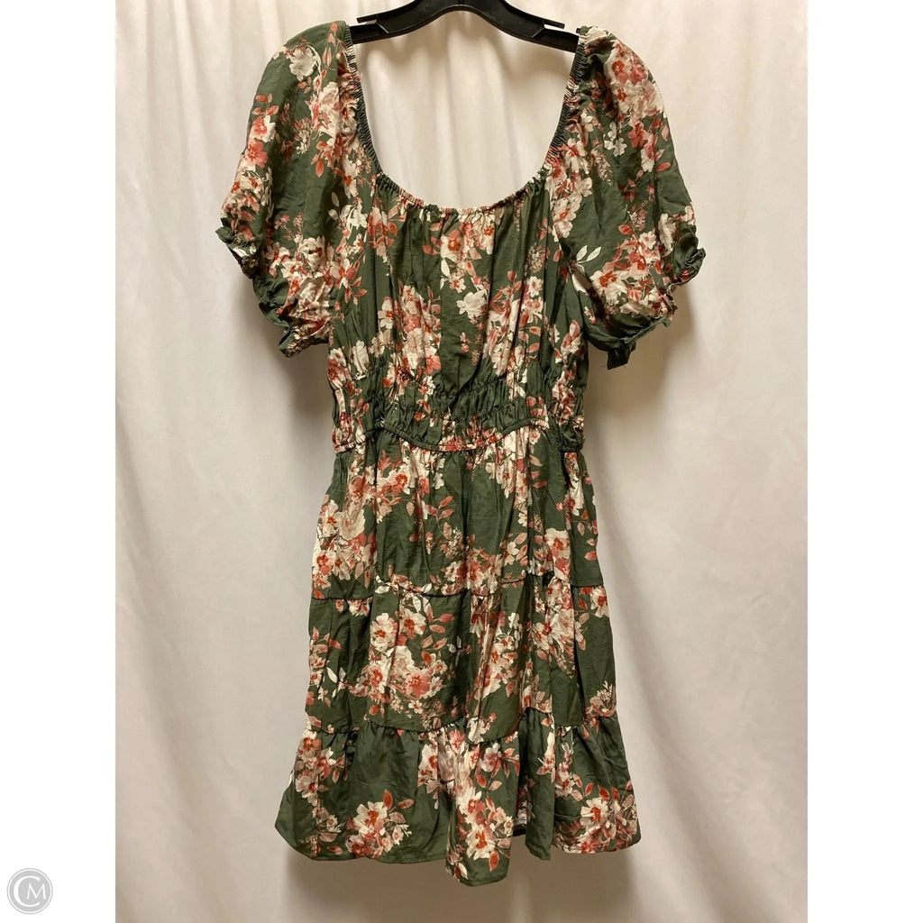 Dress Casual Midi By Liberty Love In Green, Size: 1x