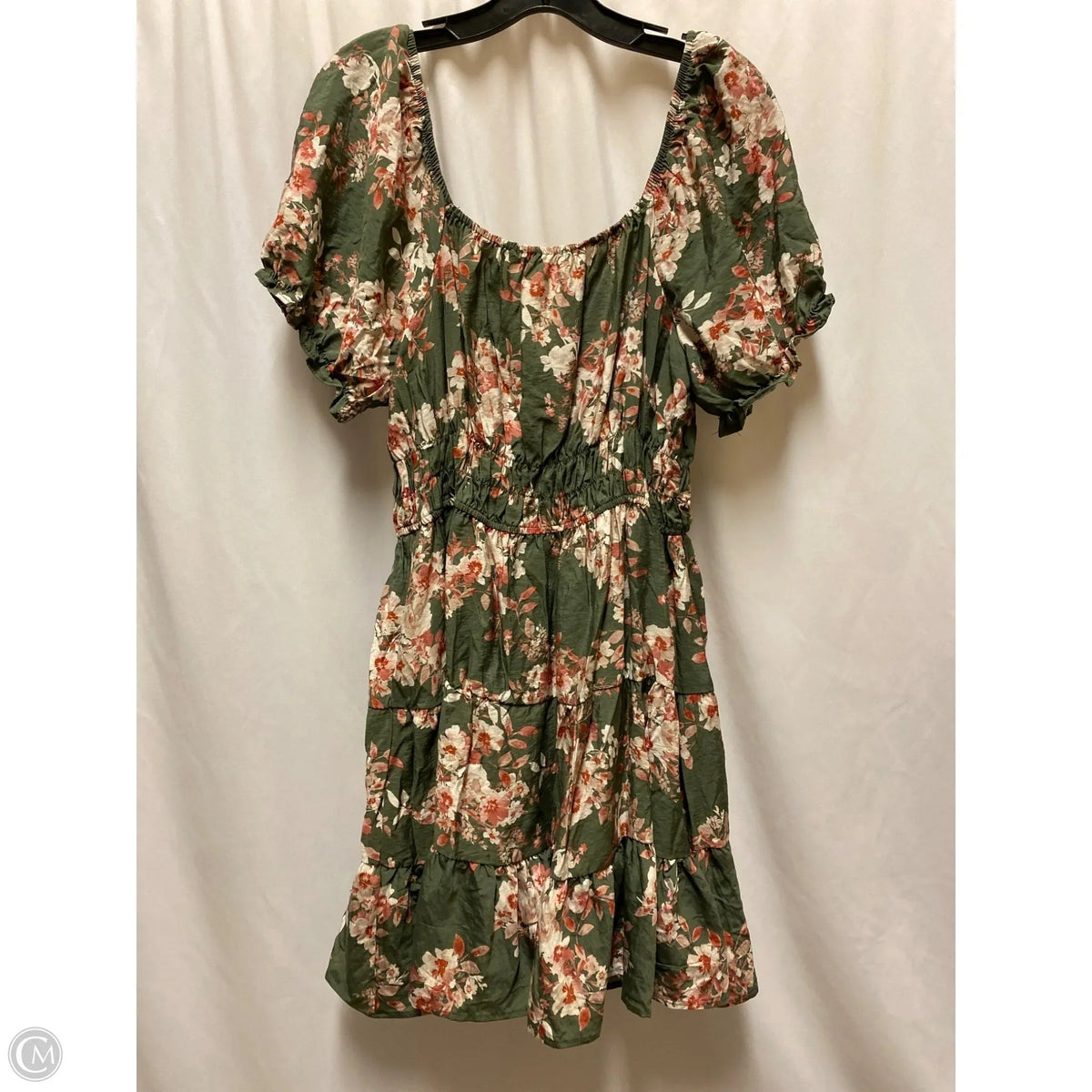 Dress Casual Midi By Liberty Love In Green, Size: 1x