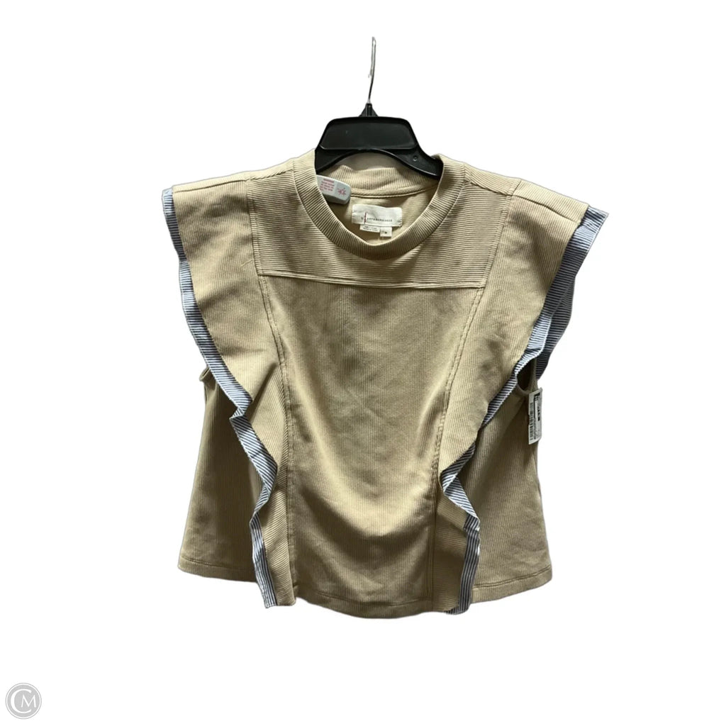 Top Sleeveless By Anthropologie In Beige, Size: M