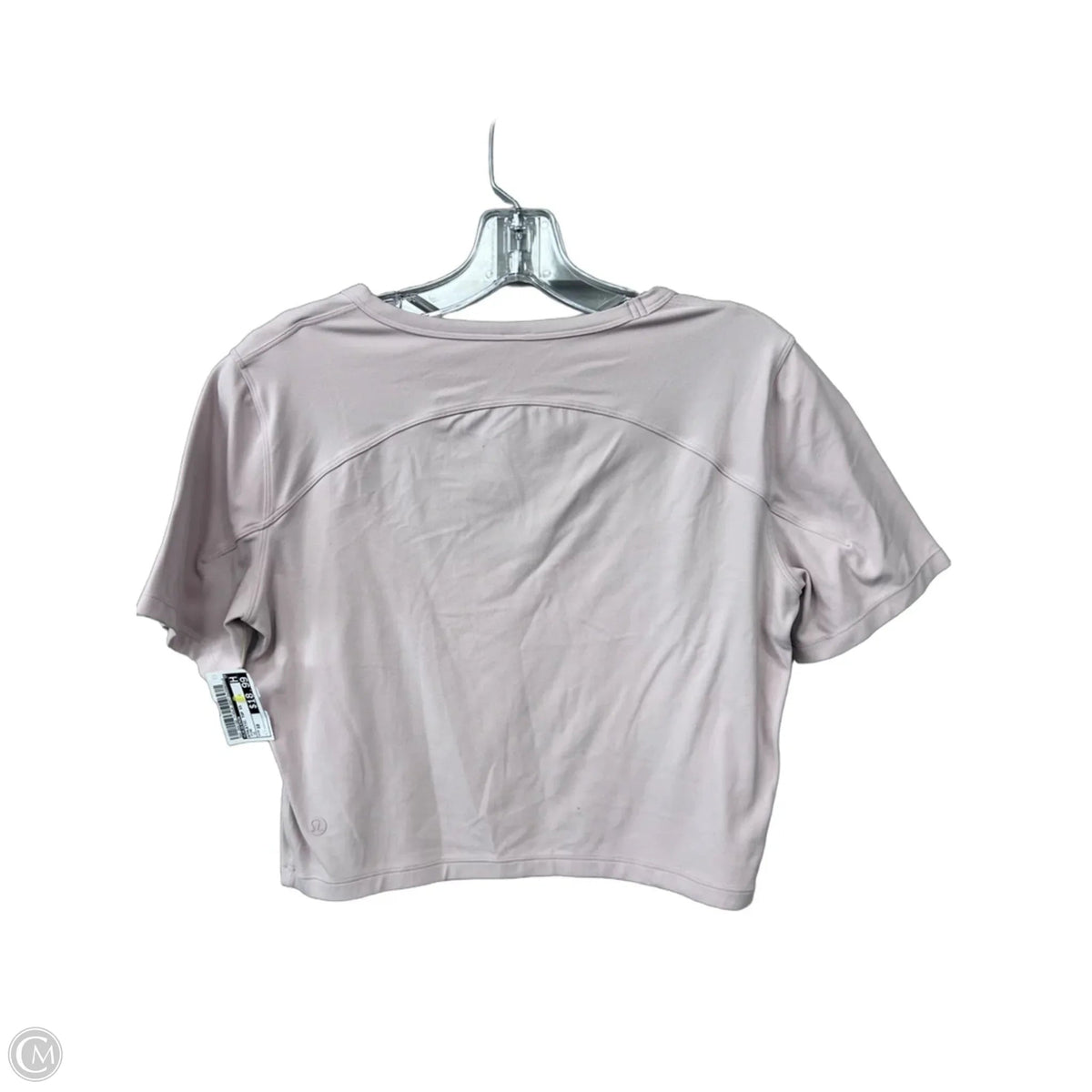 Athletic Top Short Sleeve By Lululemon In Pink, Size: 10