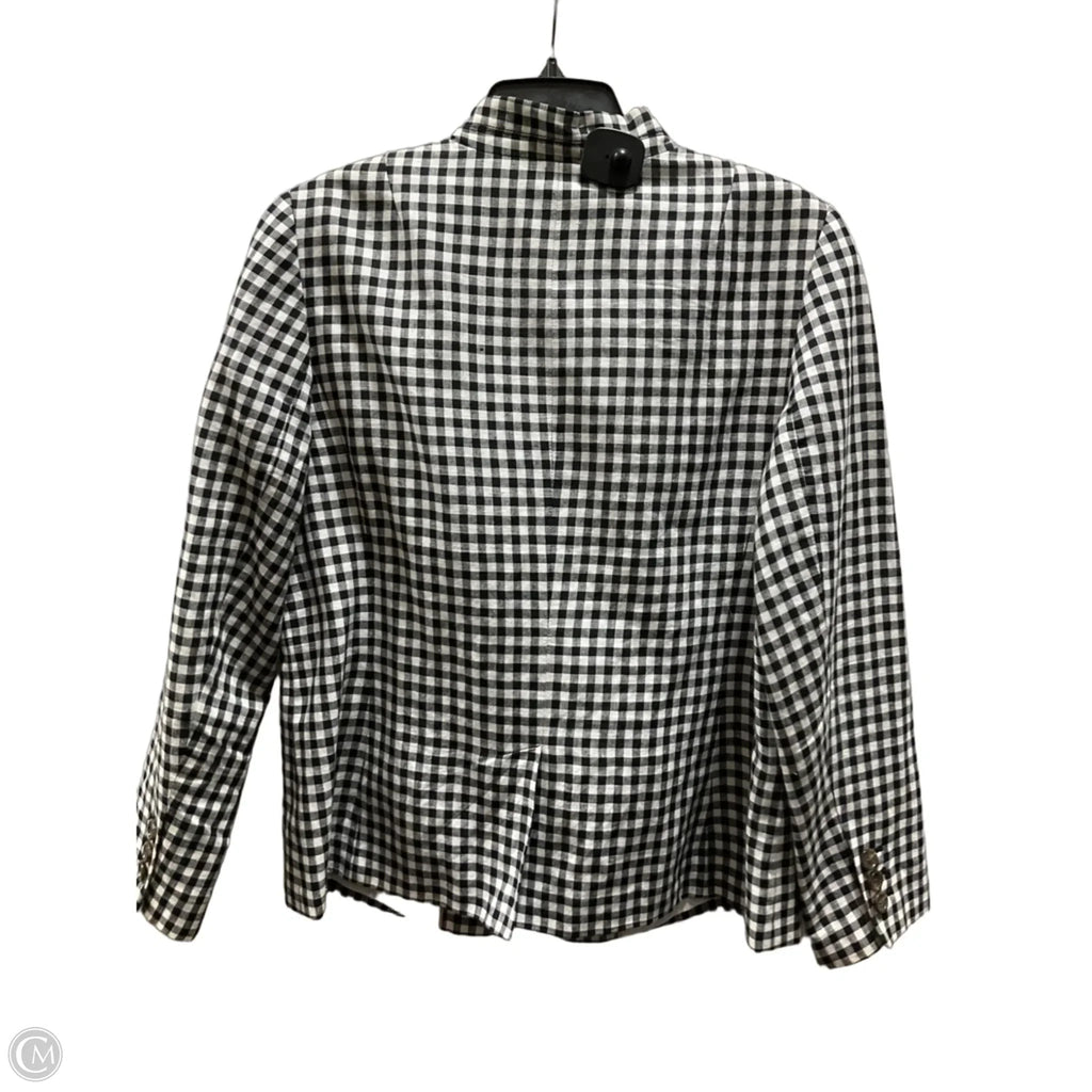 Blazer By Talbots In Plaid Pattern, Size: L