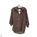 Blouse Long Sleeve By Citizens Of Humanity In Brown, Size: S