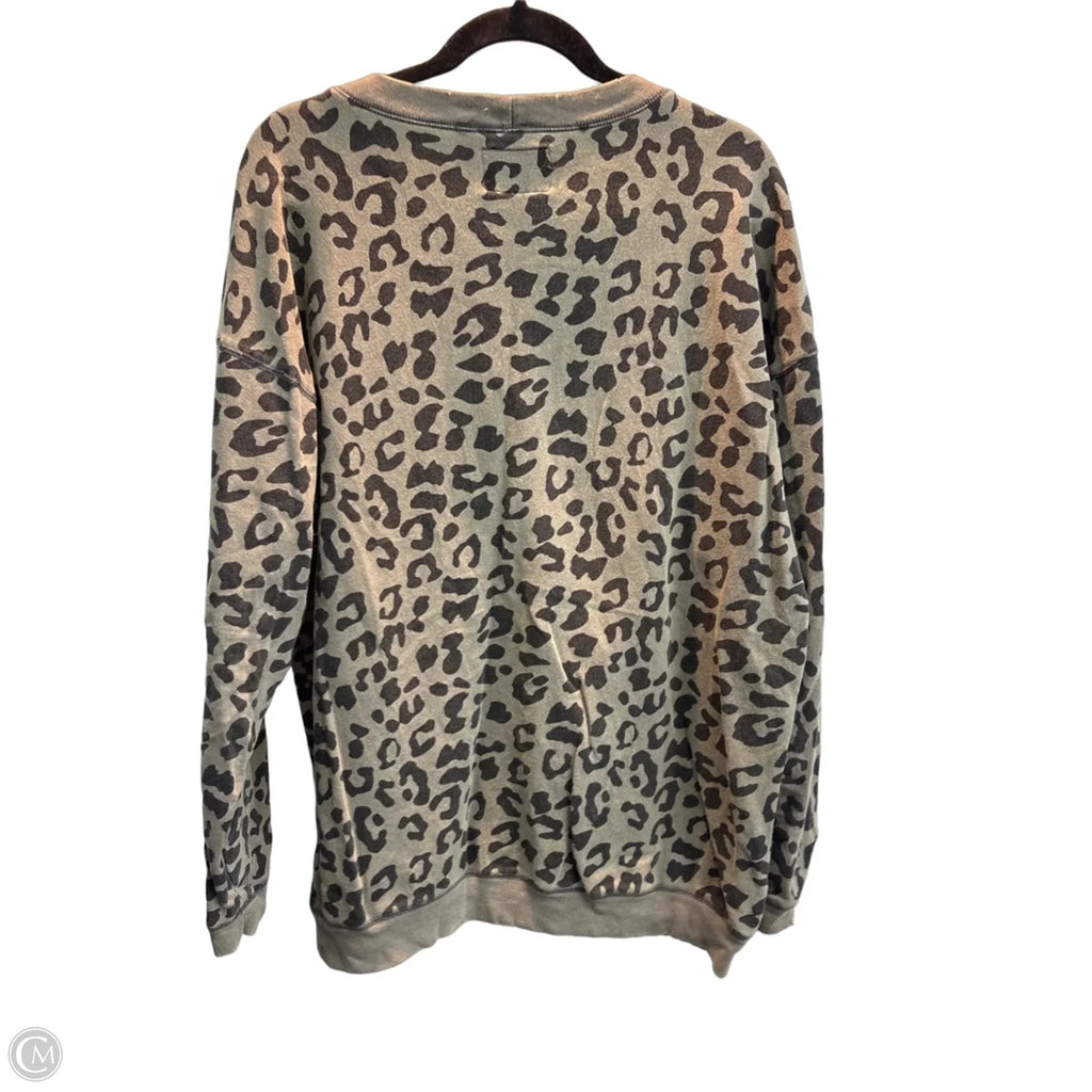 Sweatshirt Crewneck By Oneill In Leopard Print, Size: Xl