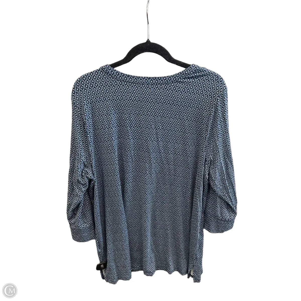 Top Long Sleeve By Croft And Barrow In Blue, Size: Xxl
