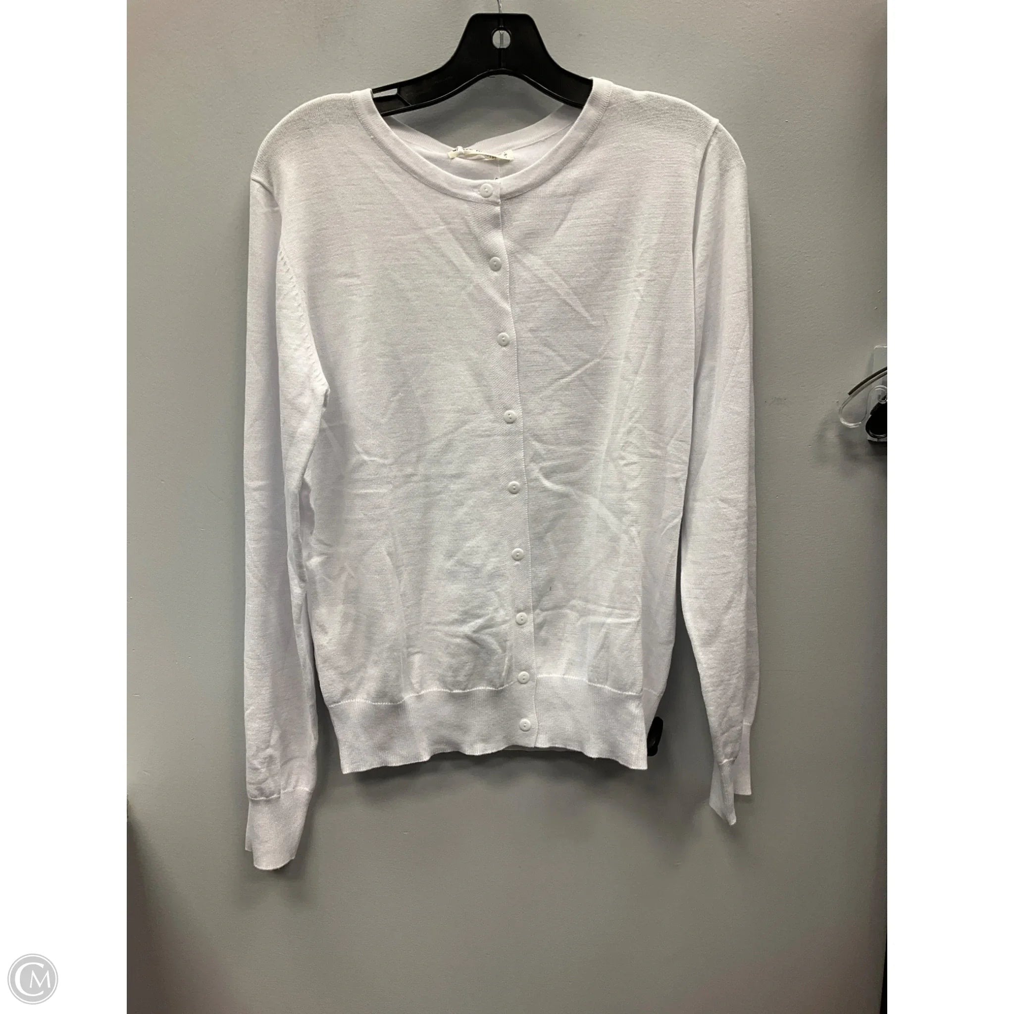 Sweater Cardigan By Grace Karin In White, Size: M
