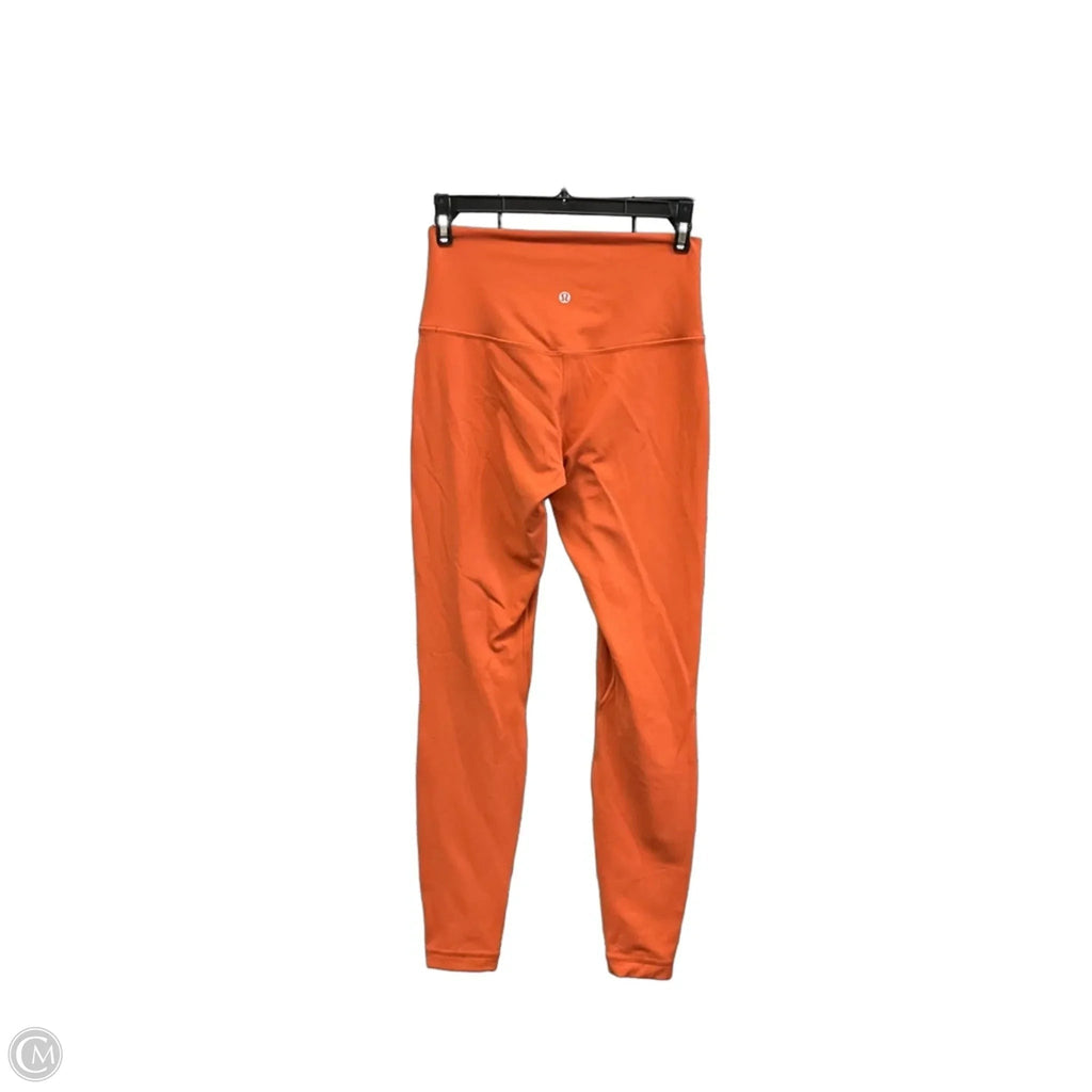 Athletic Leggings By Lululemon In Orange, Size: 6