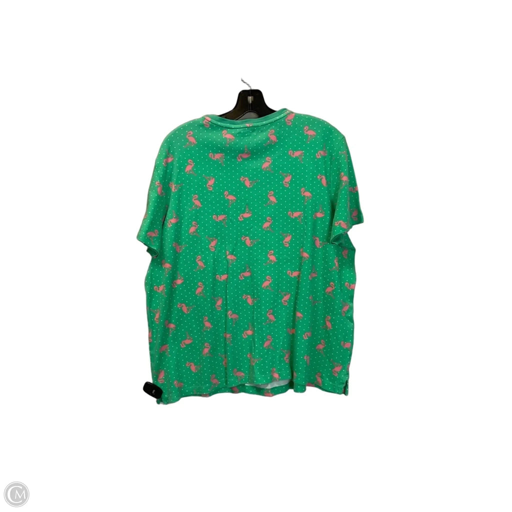 Top Short Sleeve Basic By Kim Rogers In Green, Size: Xl