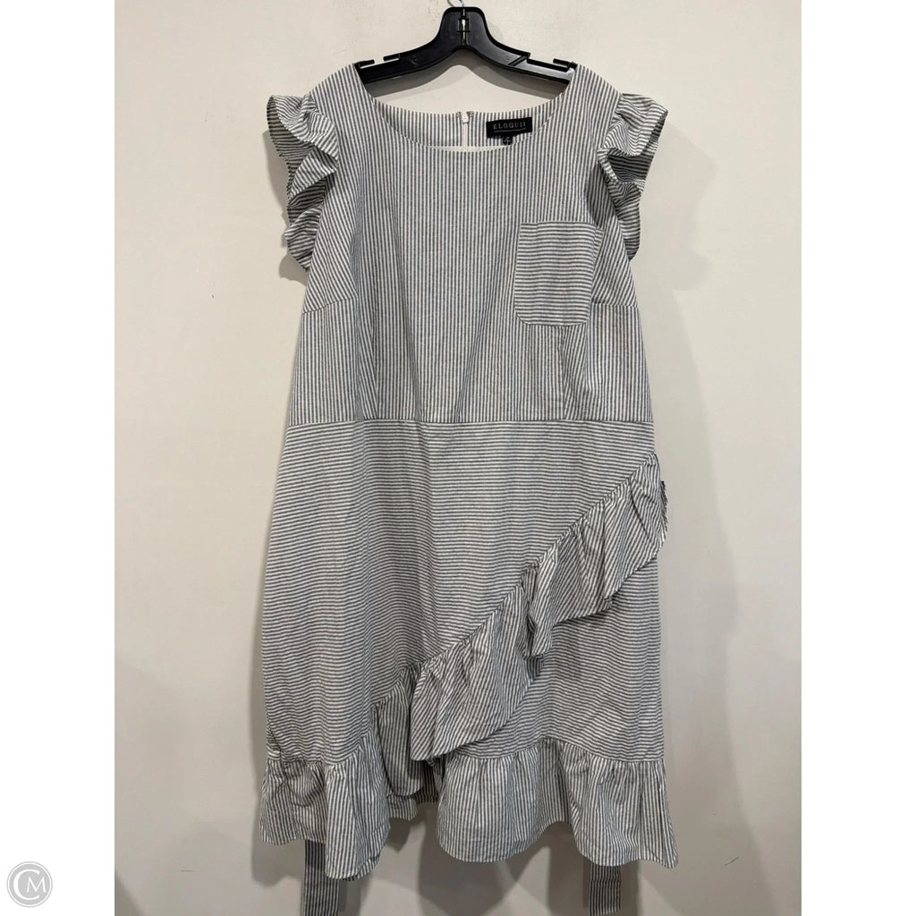 Dress Casual Maxi By Eloquii In Blue, Size: 4x