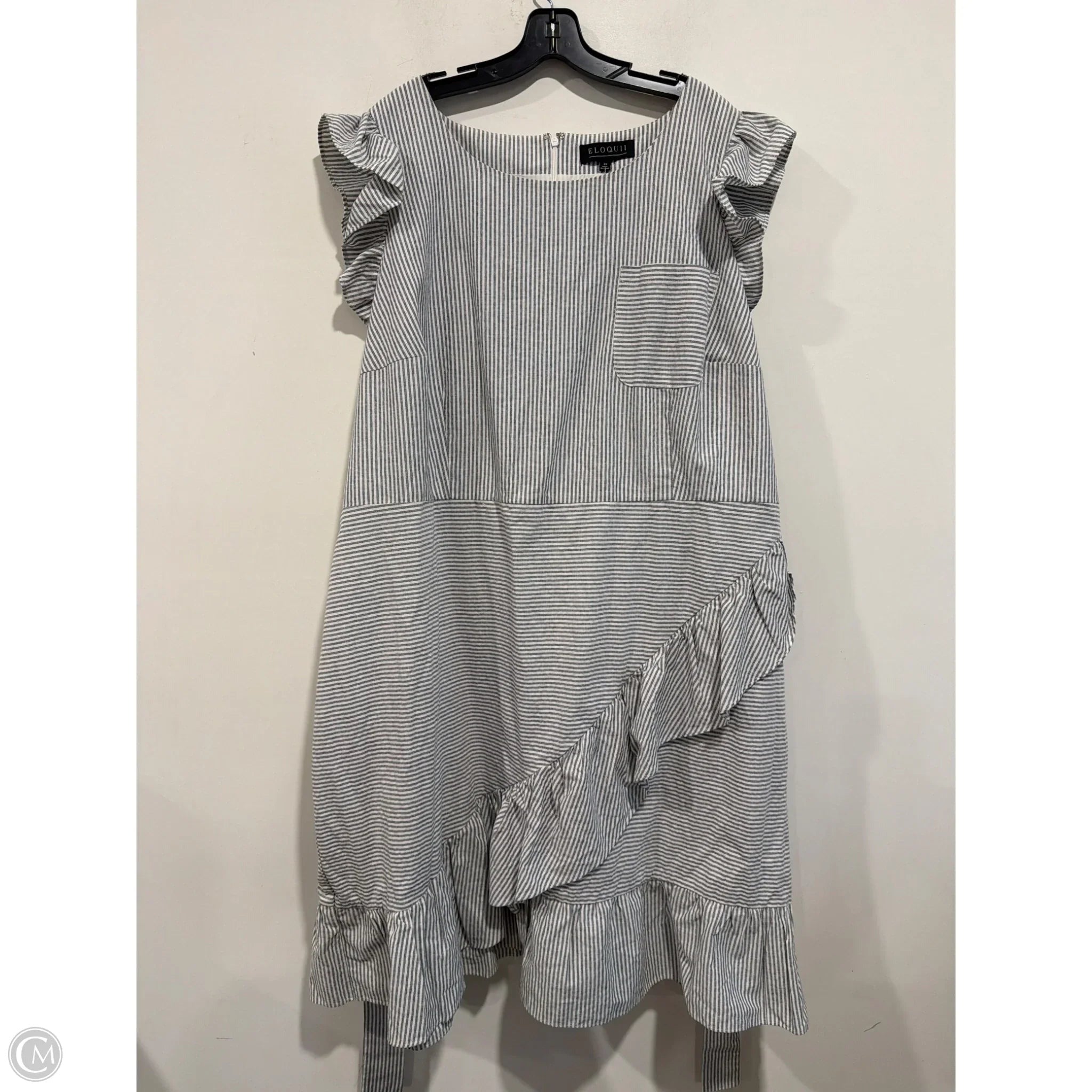 Dress Casual Maxi By Eloquii In Blue, Size: 4x