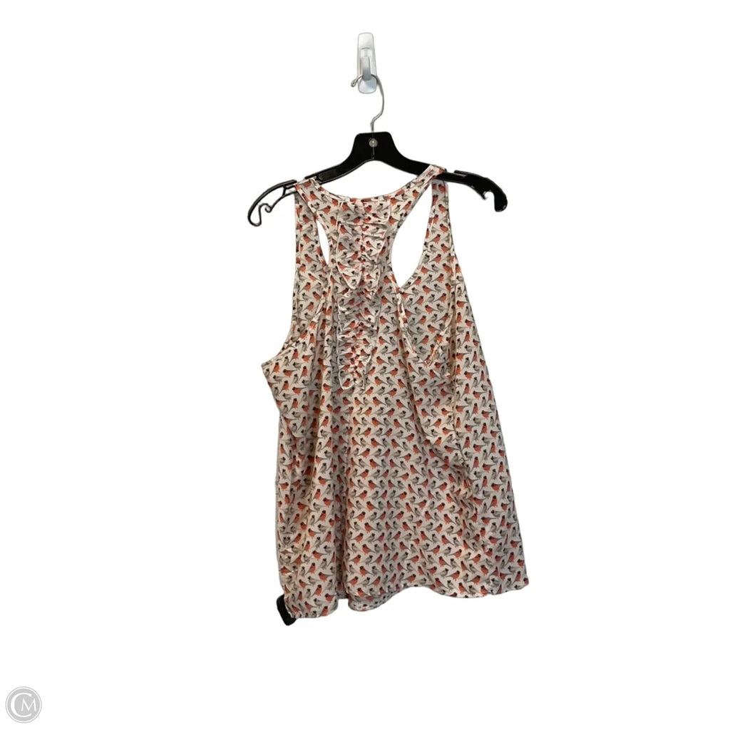 Top Sleeveless By Clothes Mentor In Orange & Tan, Size: Xl