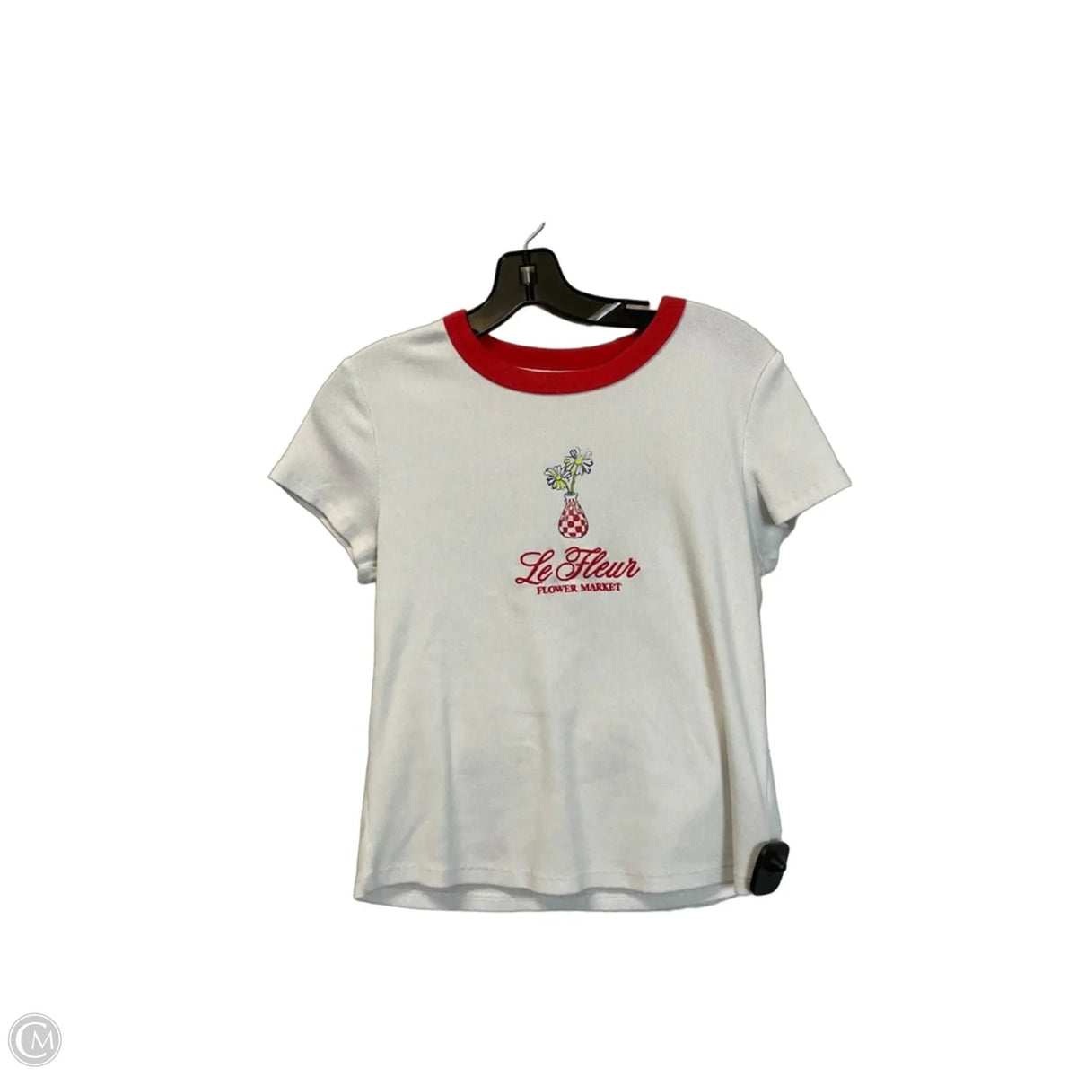 Top Short Sleeve Basic By Old Navy In White, Size: L