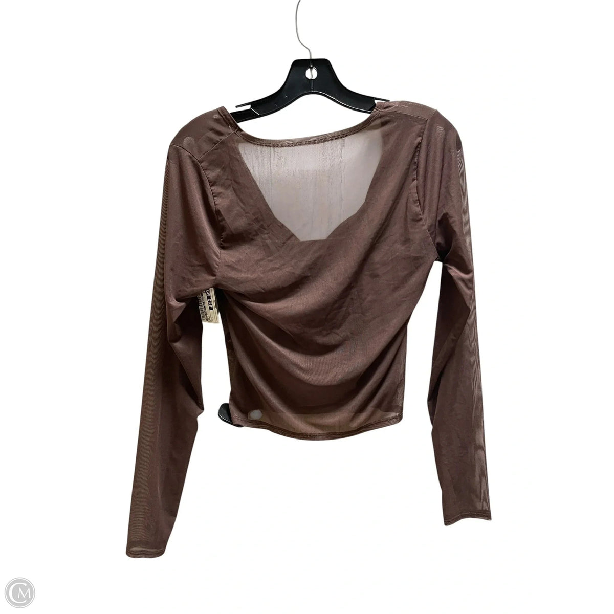Top Long Sleeve By Abercrombie And Fitch In Brown, Size: M