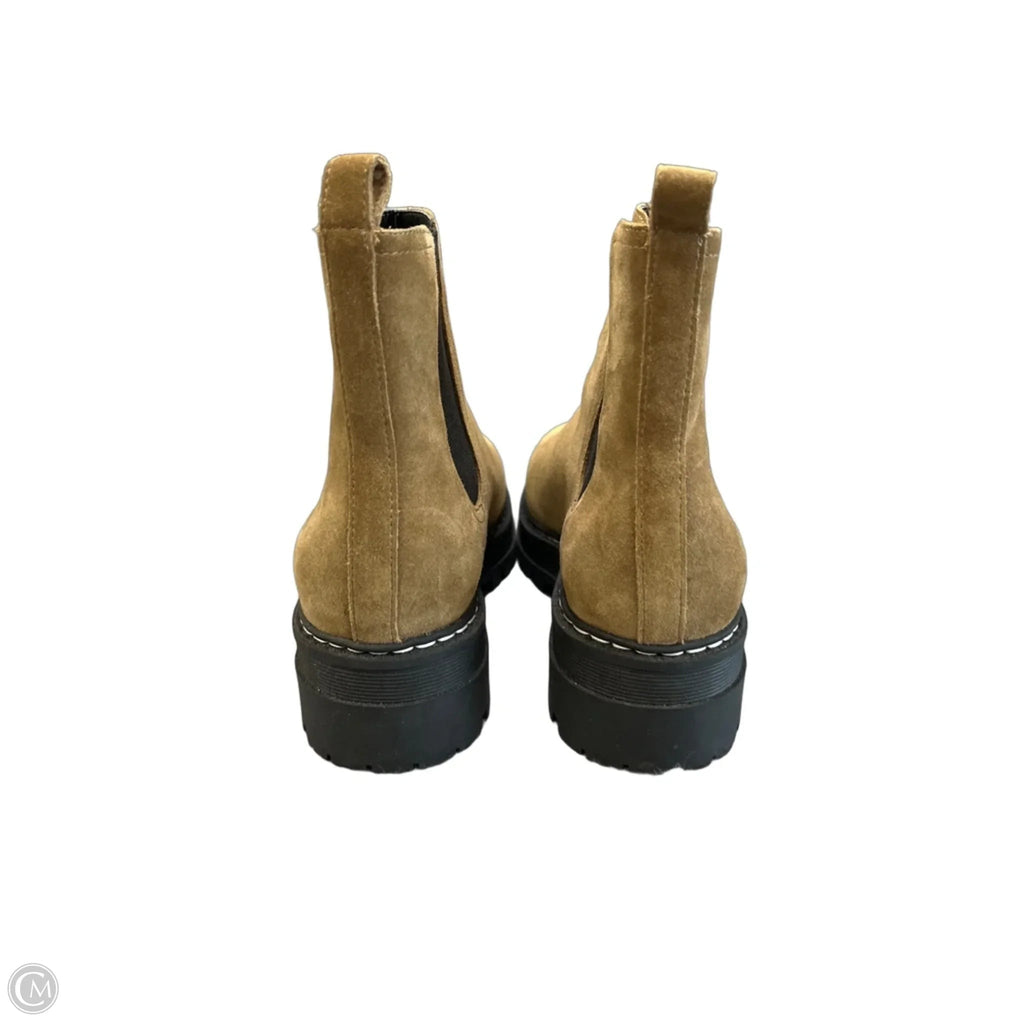 Boots Ankle Flats By Marc Fisher In Brown, Size: 9