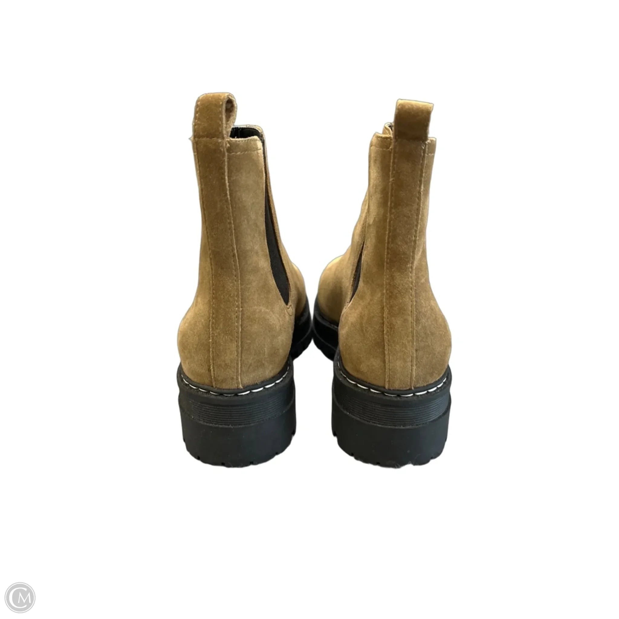 Boots Ankle Flats By Marc Fisher In Brown, Size: 9