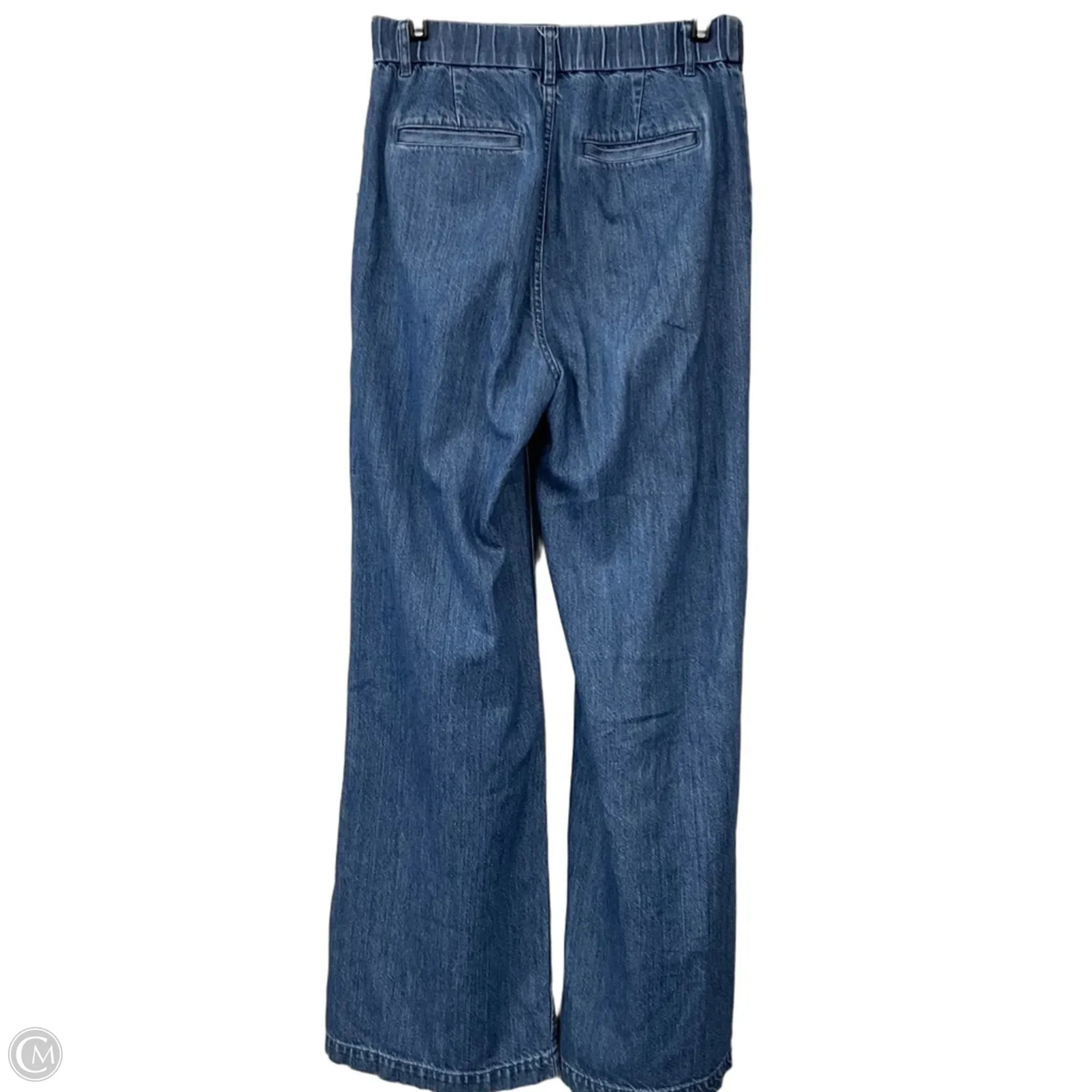 Jeans Wide Leg By Gap In Blue Denim, Size: 0