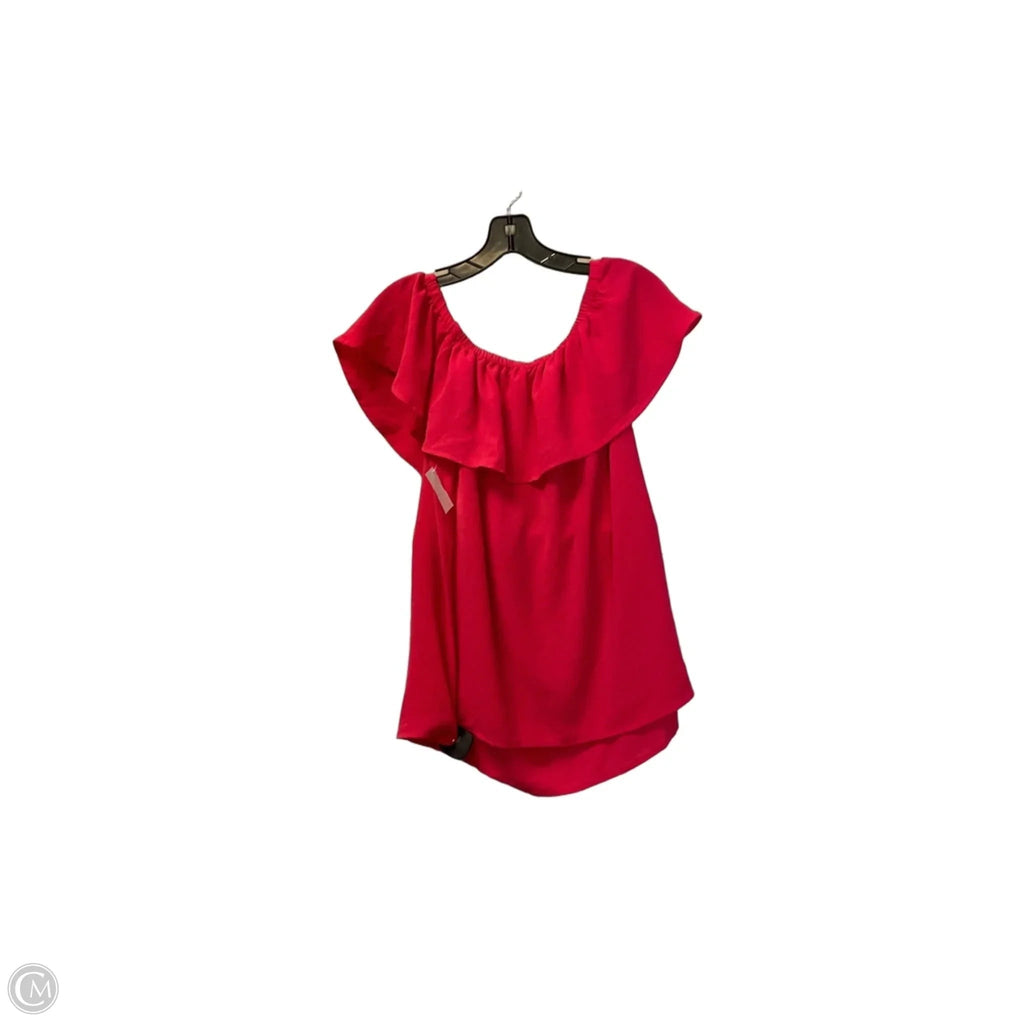Top Short Sleeve By Michael By Michael Kors In Pink, Size: Xl