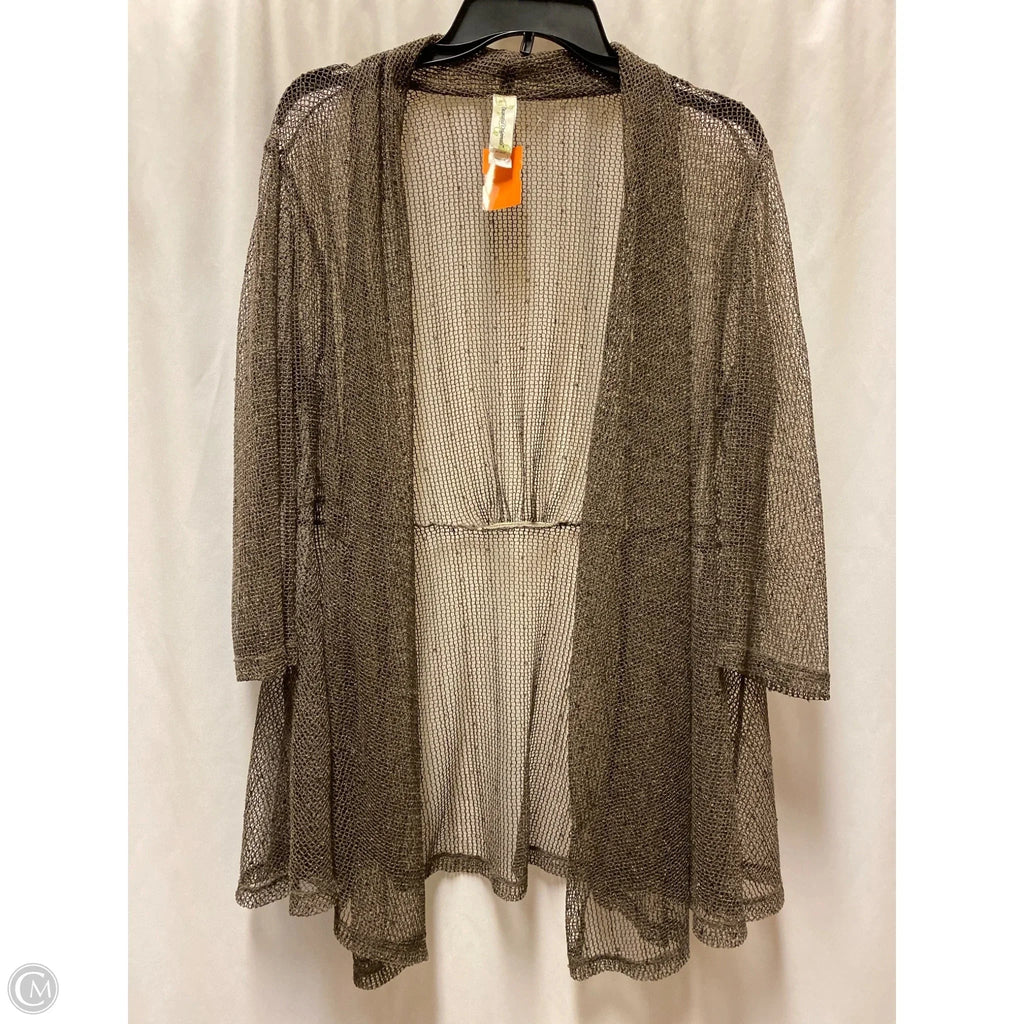 Cardigan By Clothes Mentor In Taupe, Size: M